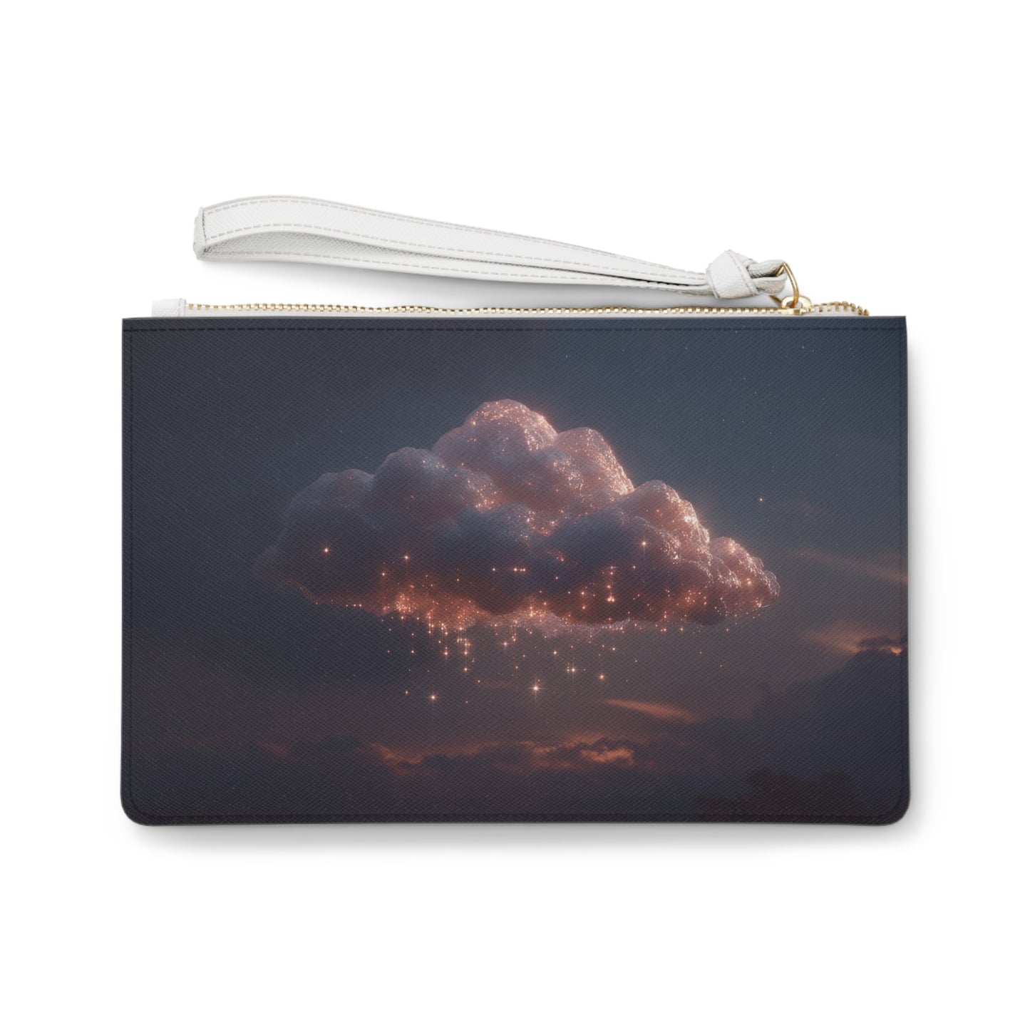 Celestial Cloud Clutch Bag – Stardust Gathering at Twilight