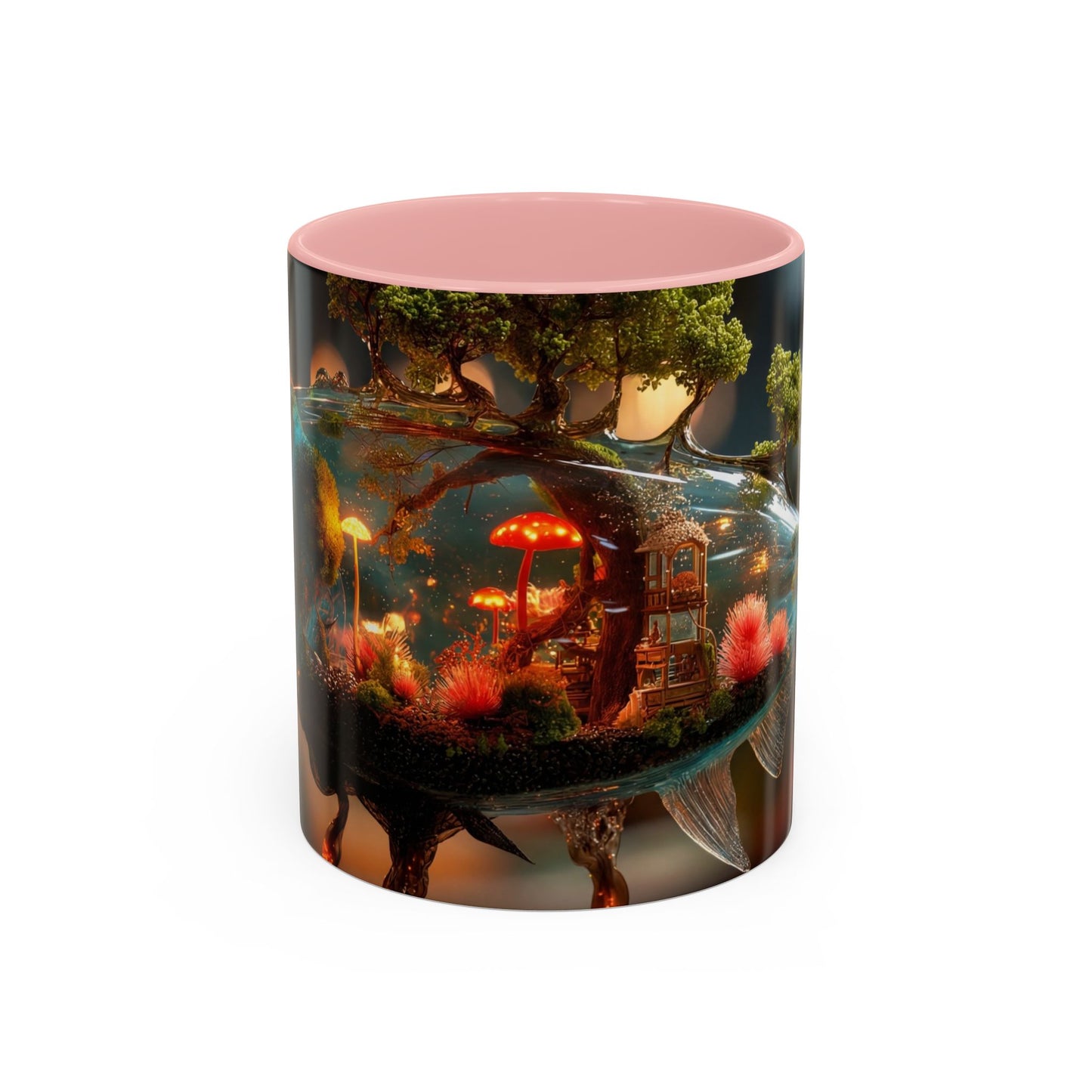 Forest Within Fish Accent Coffee Mug (11, 15oz) – Liquid Garden Dreamscape