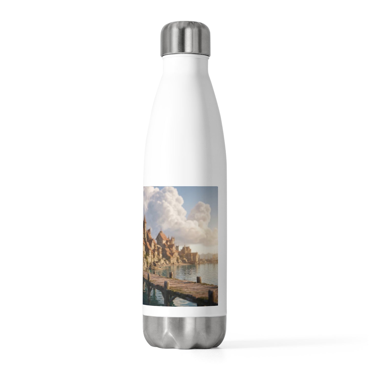 Seafarer’s Harbor 20oz Insulated Bottle – Sunset Tides & Timbered Towers
