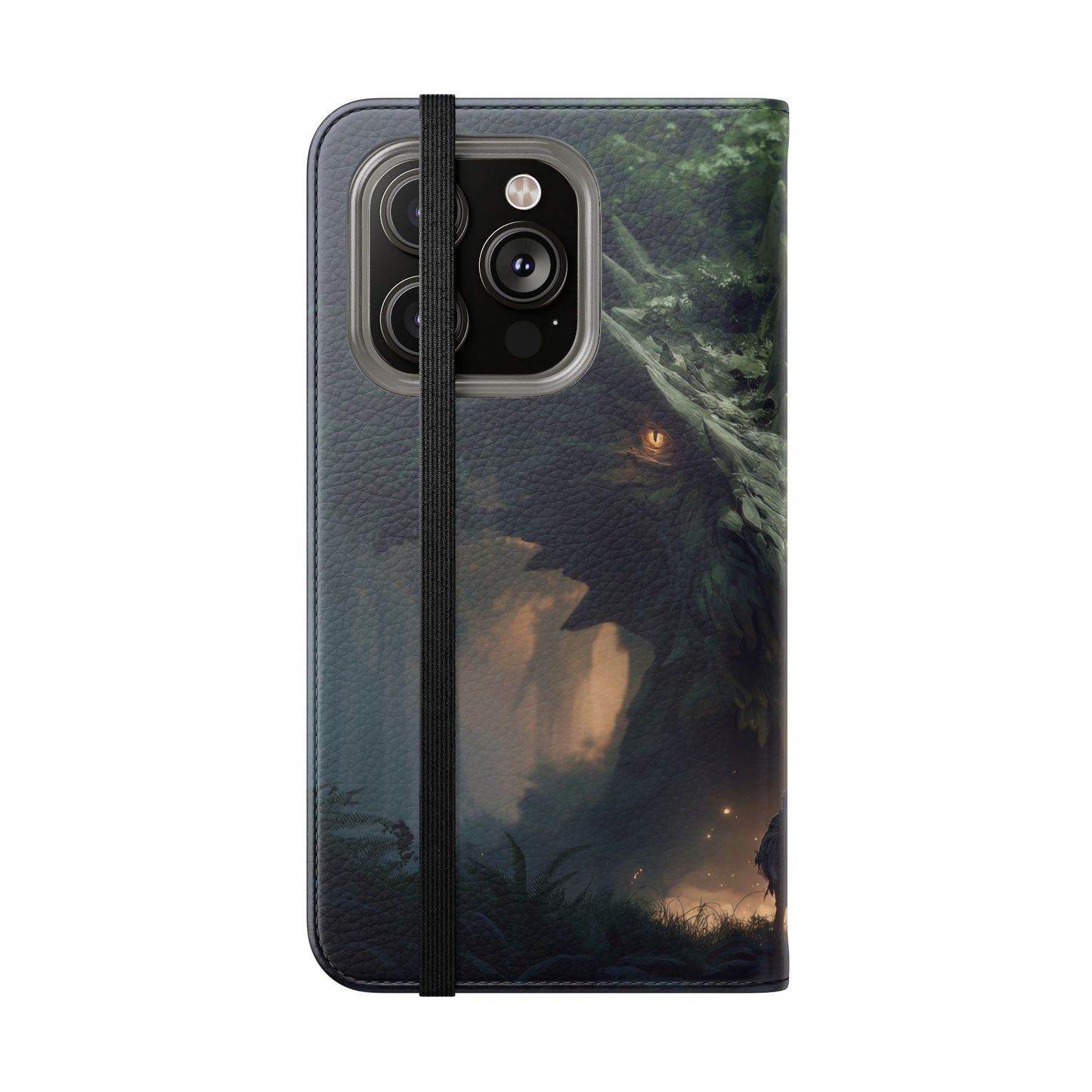 Guardian Beast Flip Cases – Moss-Clad Titan Facing the Wanderer