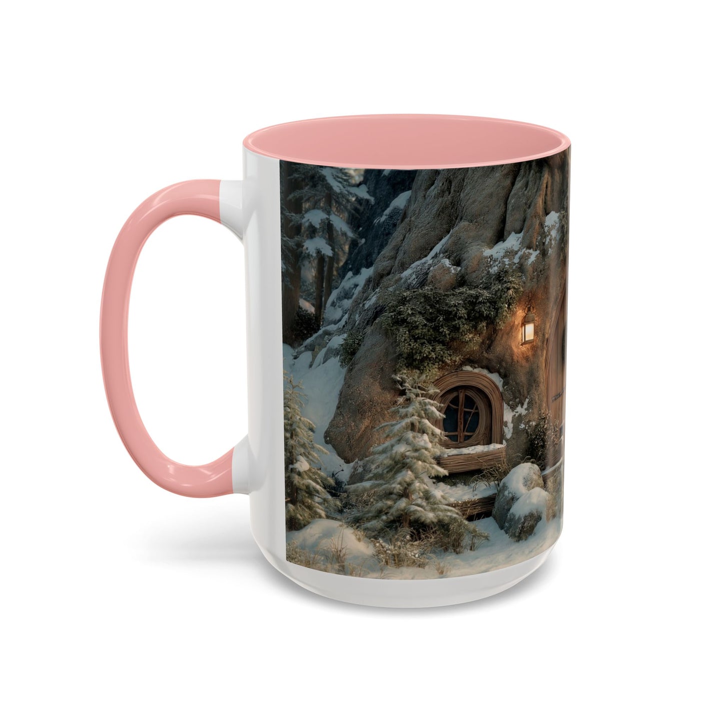 Winter Treehouse Doorway Mug – Snow-Kissed Forest Hearth