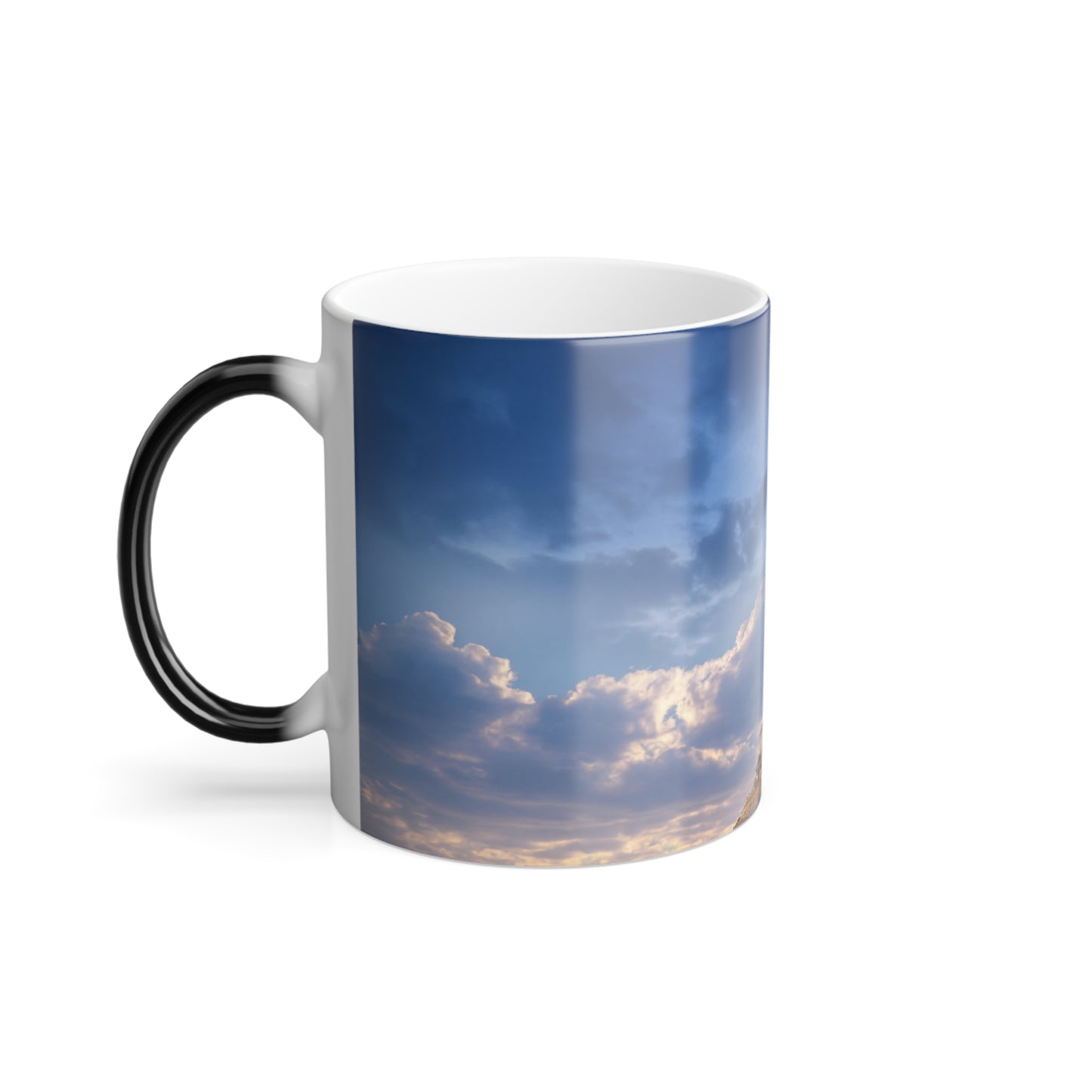 Tilted Lighthouse Color Morphing Mug, 11oz – Twisted Beacon of Twilight