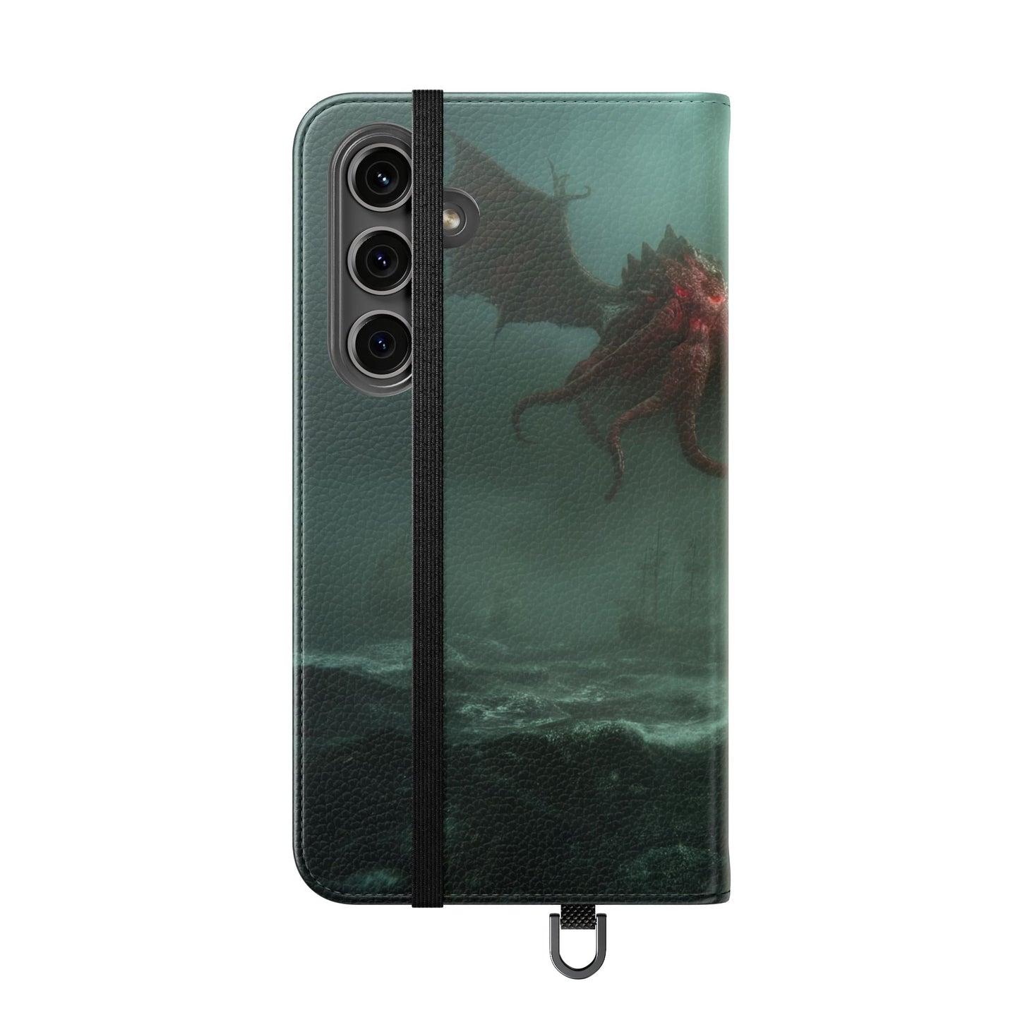 Leviathan Dragon Flip Cases – Crimson Sentinel at Sea