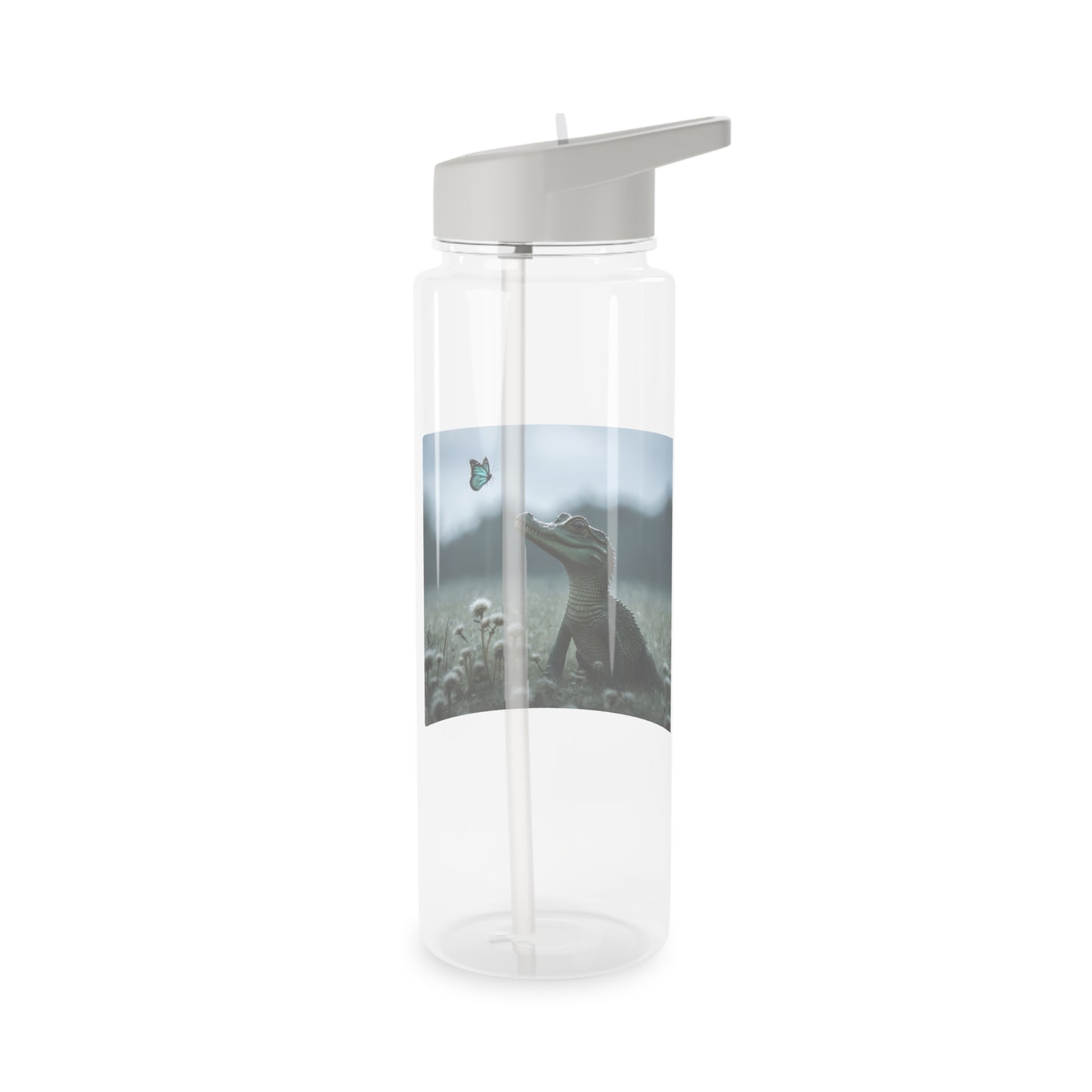 Gentle Croc Sentinel Tritan Water Bottle – Mossy Meadow Butterfly Encounter