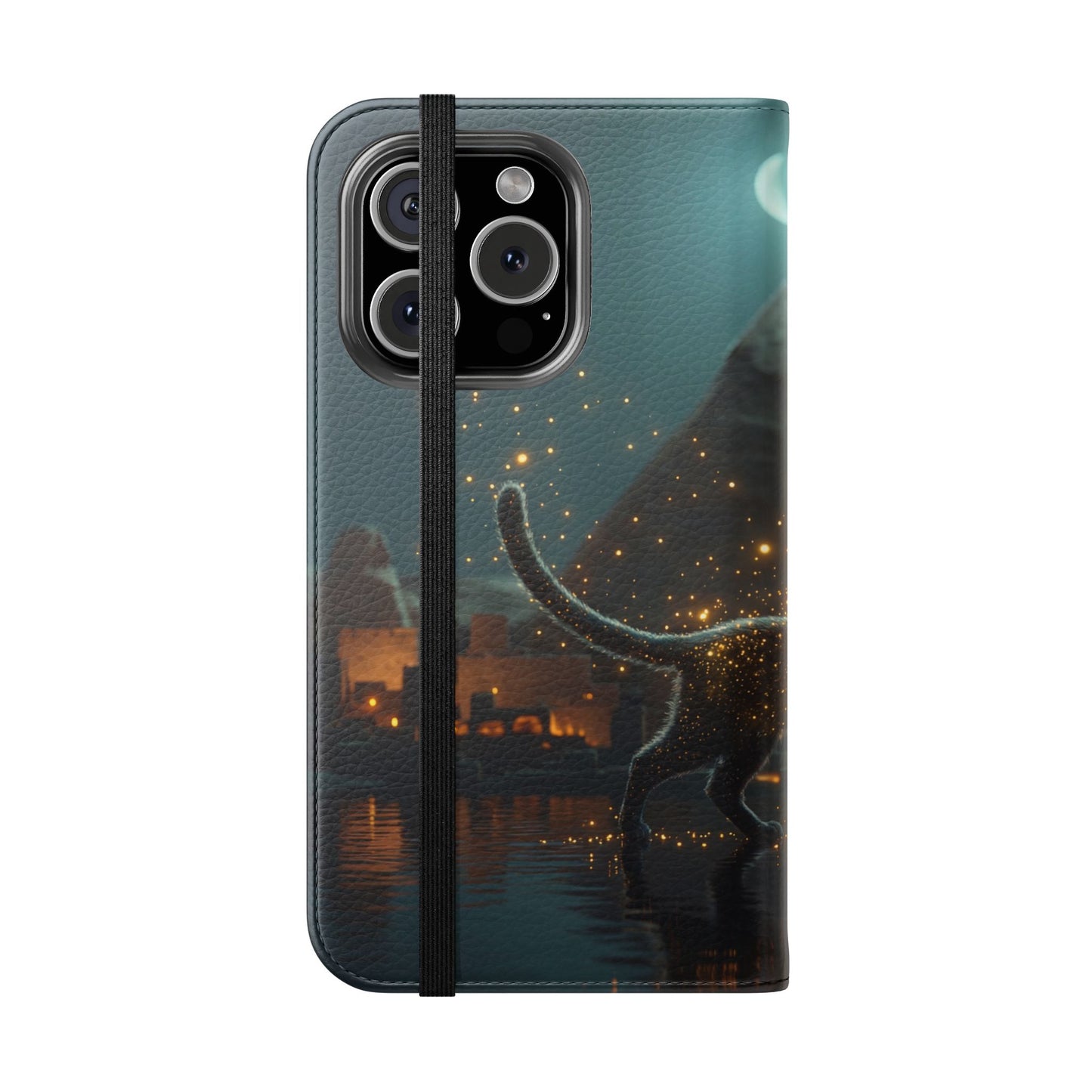 Celestial Vortex Flip Cases – Indigo Cloud Dreamscape