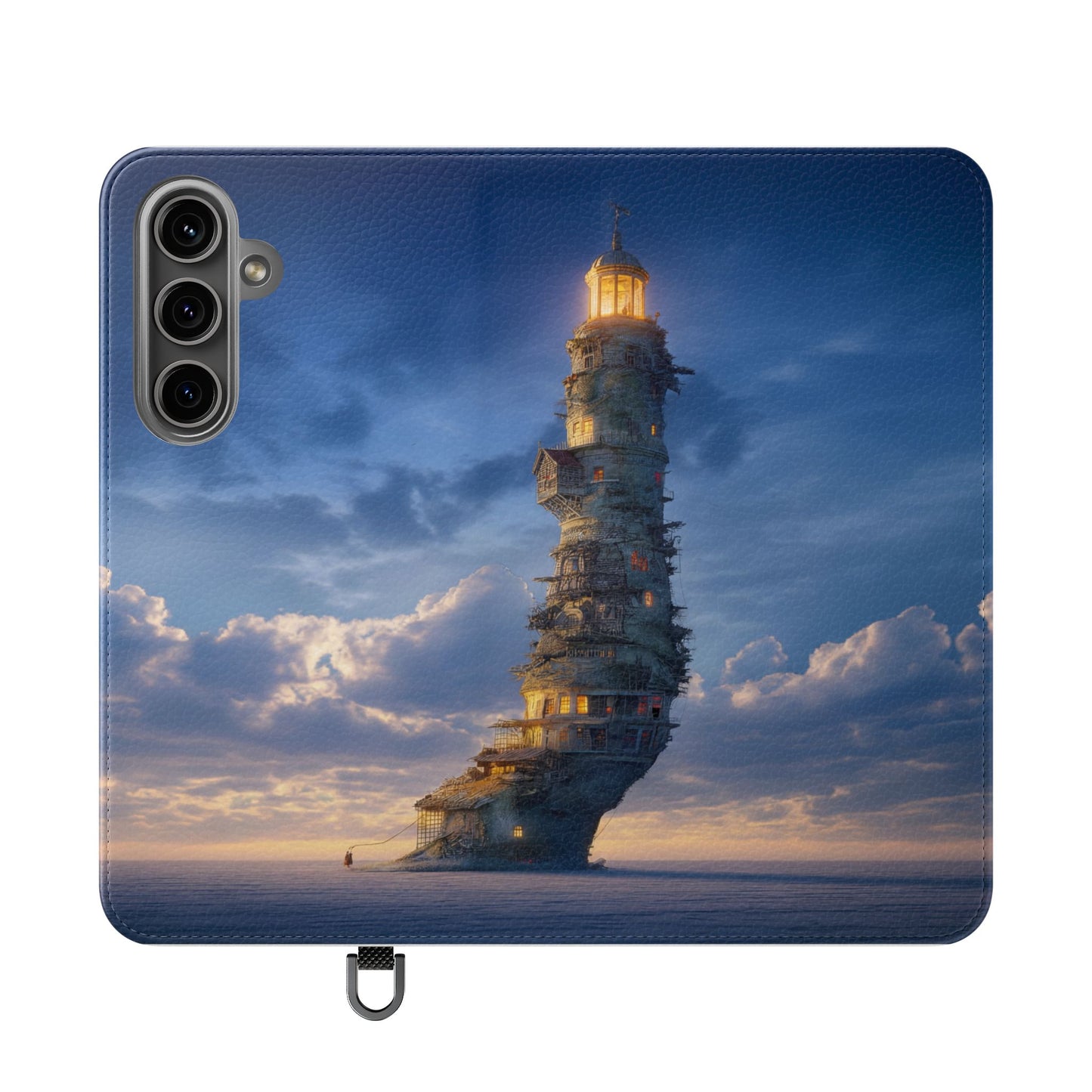 Twilight Sentinel Flip Cases – Lighthouse on a Storm-Tossed Sea