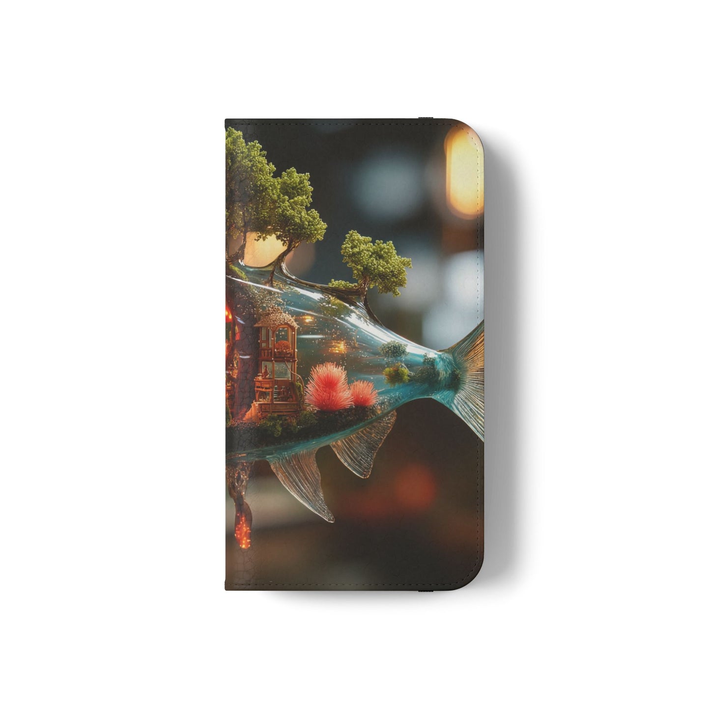 Forest Fish Flip Case – Liquid Glowwood Dreamscape