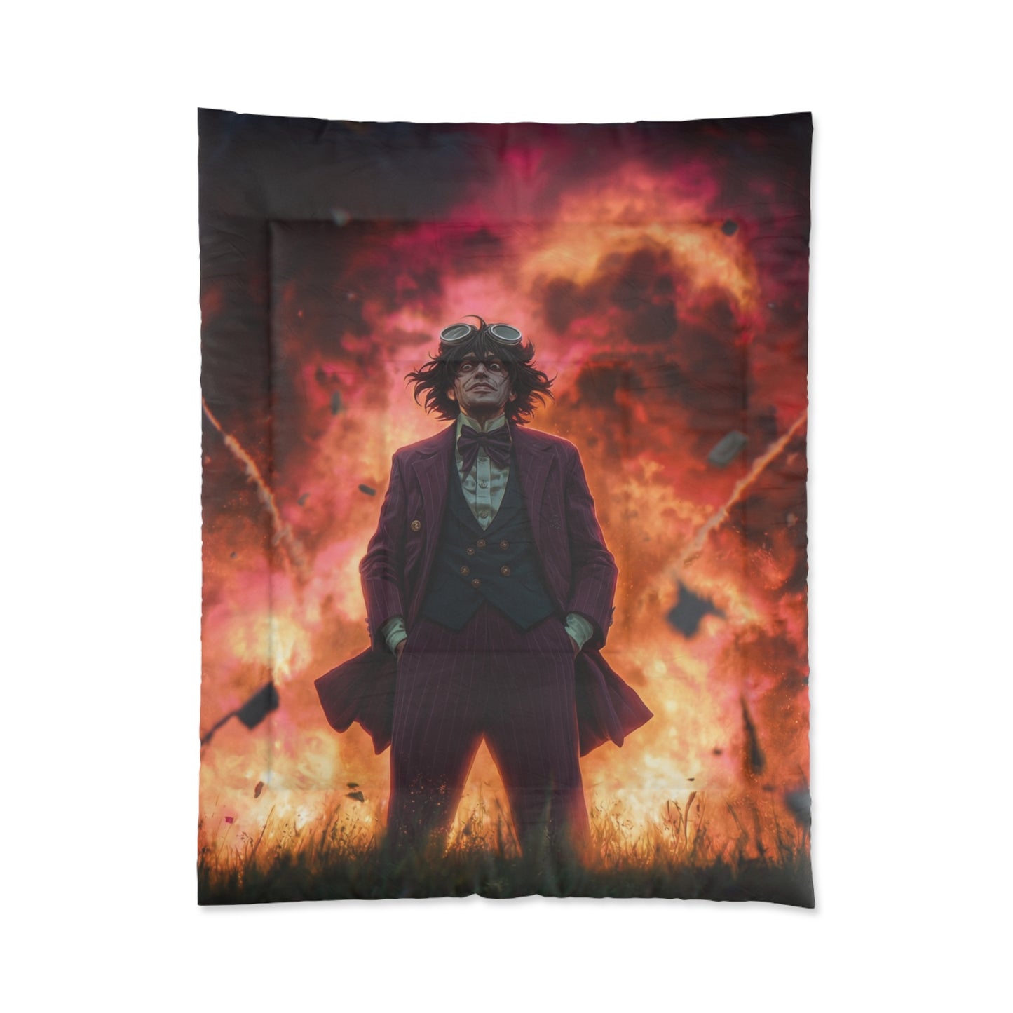 Crimson Sky Conductor Comforter – Explosive Symphony in Velvet