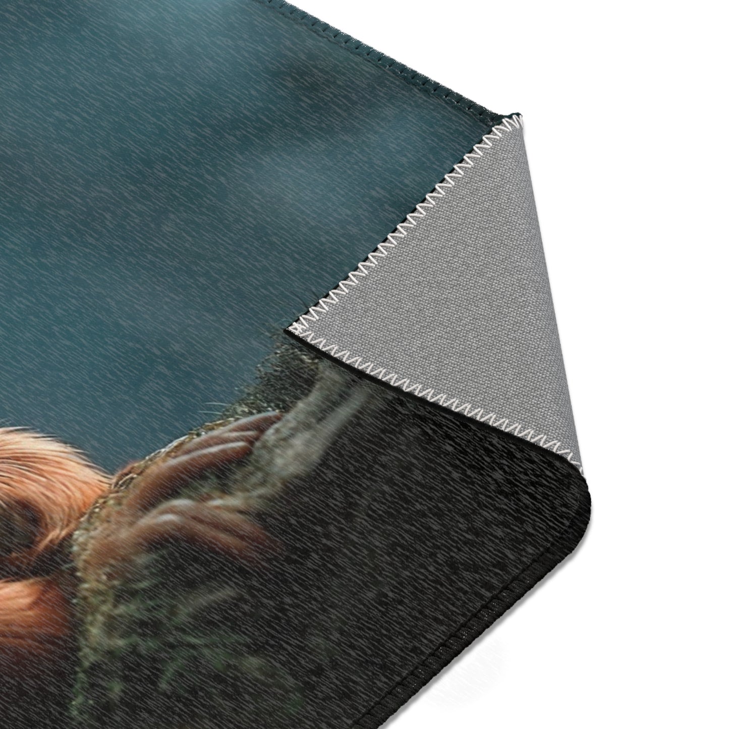 Winged Monkey Guardian Rug – Twilight Forest Sentinel