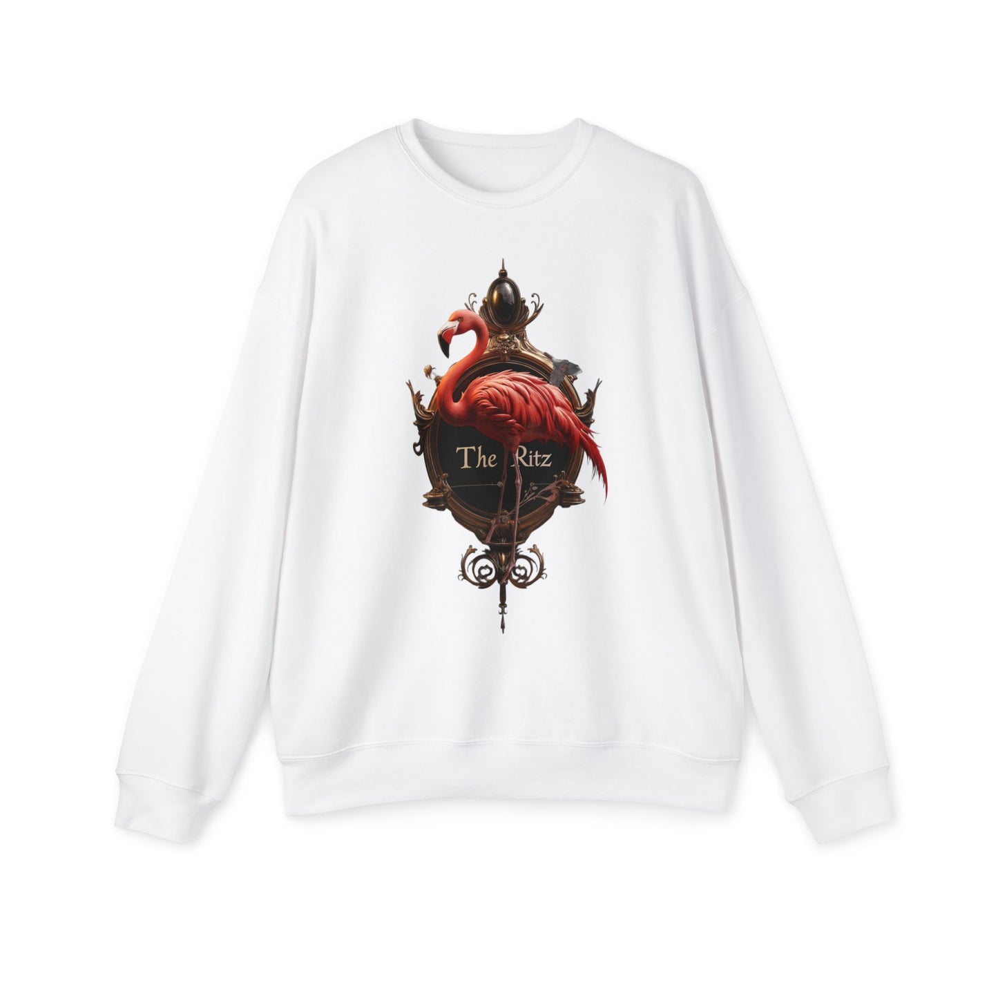 Flamingo Clock The Ritz – Ornate Brass Timepiece Sweatshirt