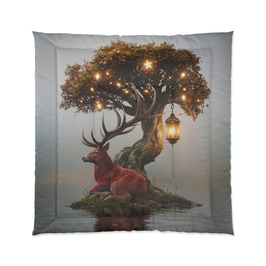 Starlit Stag Comforter – Whispering Forest Sanctuary