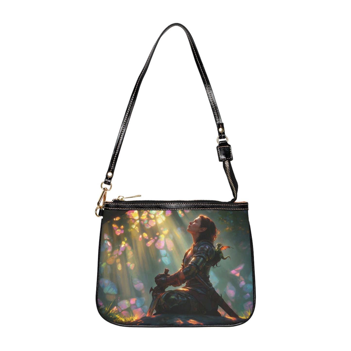 Elven Sentinel Small Shoulder Bag – Sunbeam Sanctuary in Armor