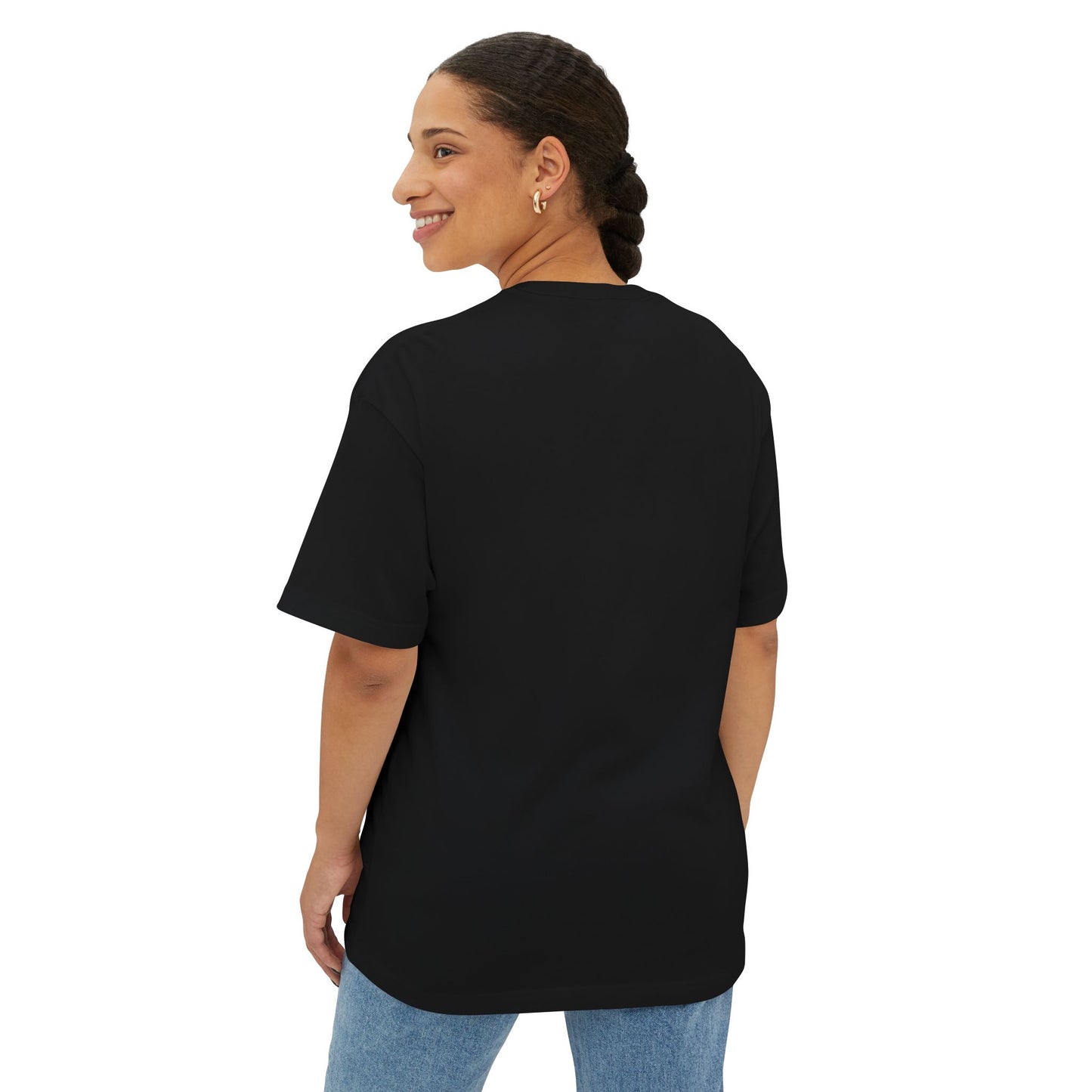 Lantern-Bearing Reaper Oversized Boxy Tee – Hooded Sentinel with Scythe and Warm Glow