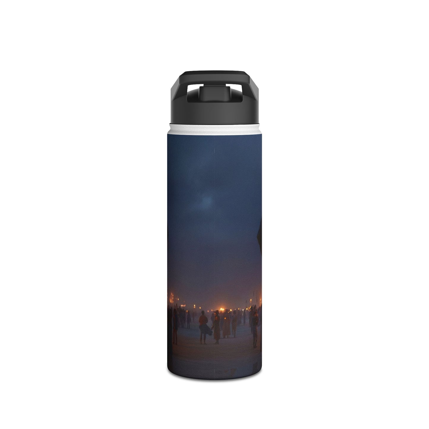Celestial Cube Water Bottle – Gateway to a Starlit Ceremony