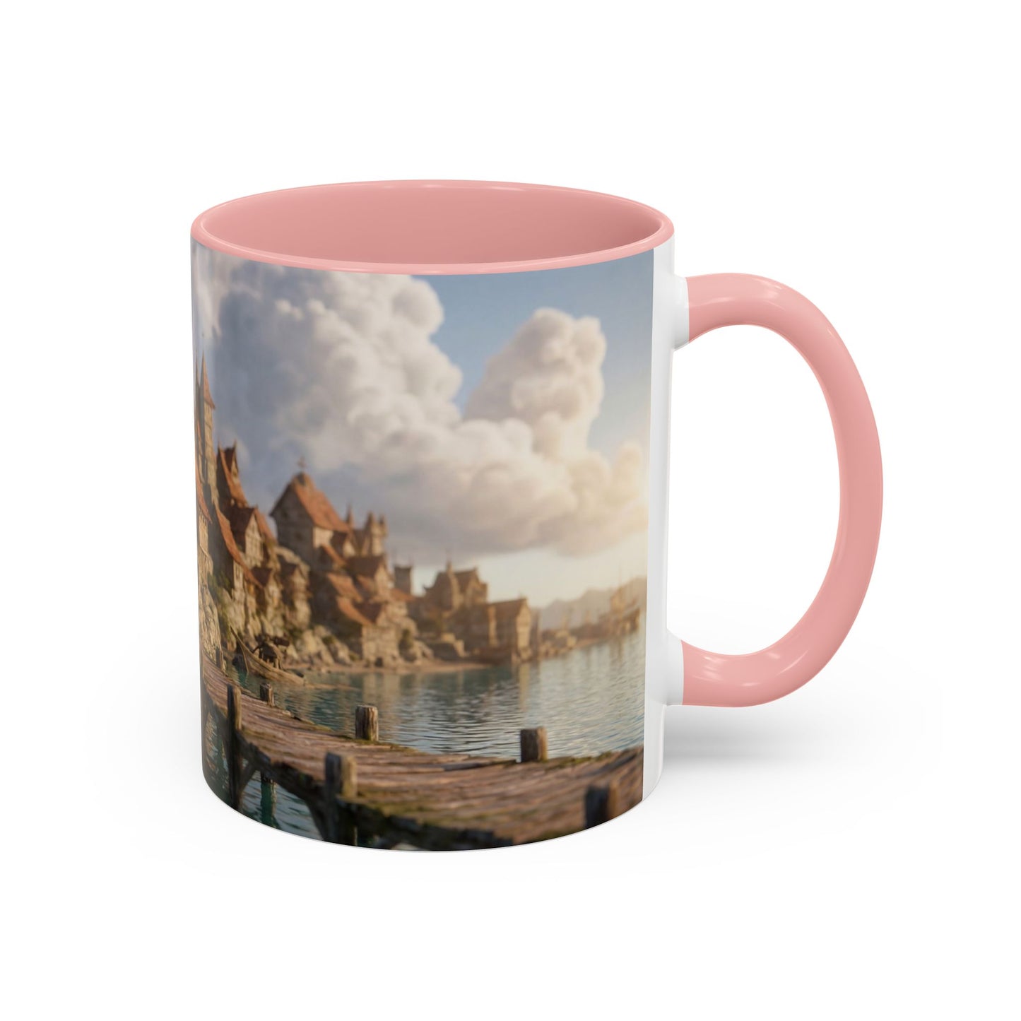 Harbor's Whisper Accent Coffee Mug (11, 15oz) – Sunset Village by the Sea