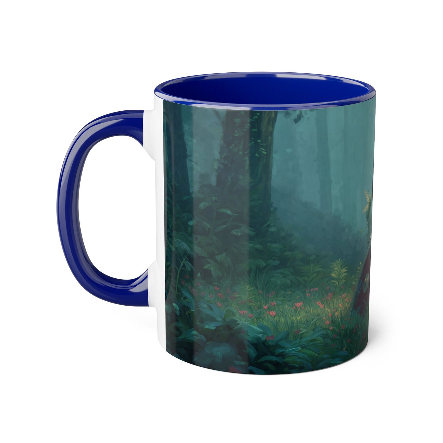 Forest Sentinel Accent Mugs, 11oz – Elven Guardian at Rest