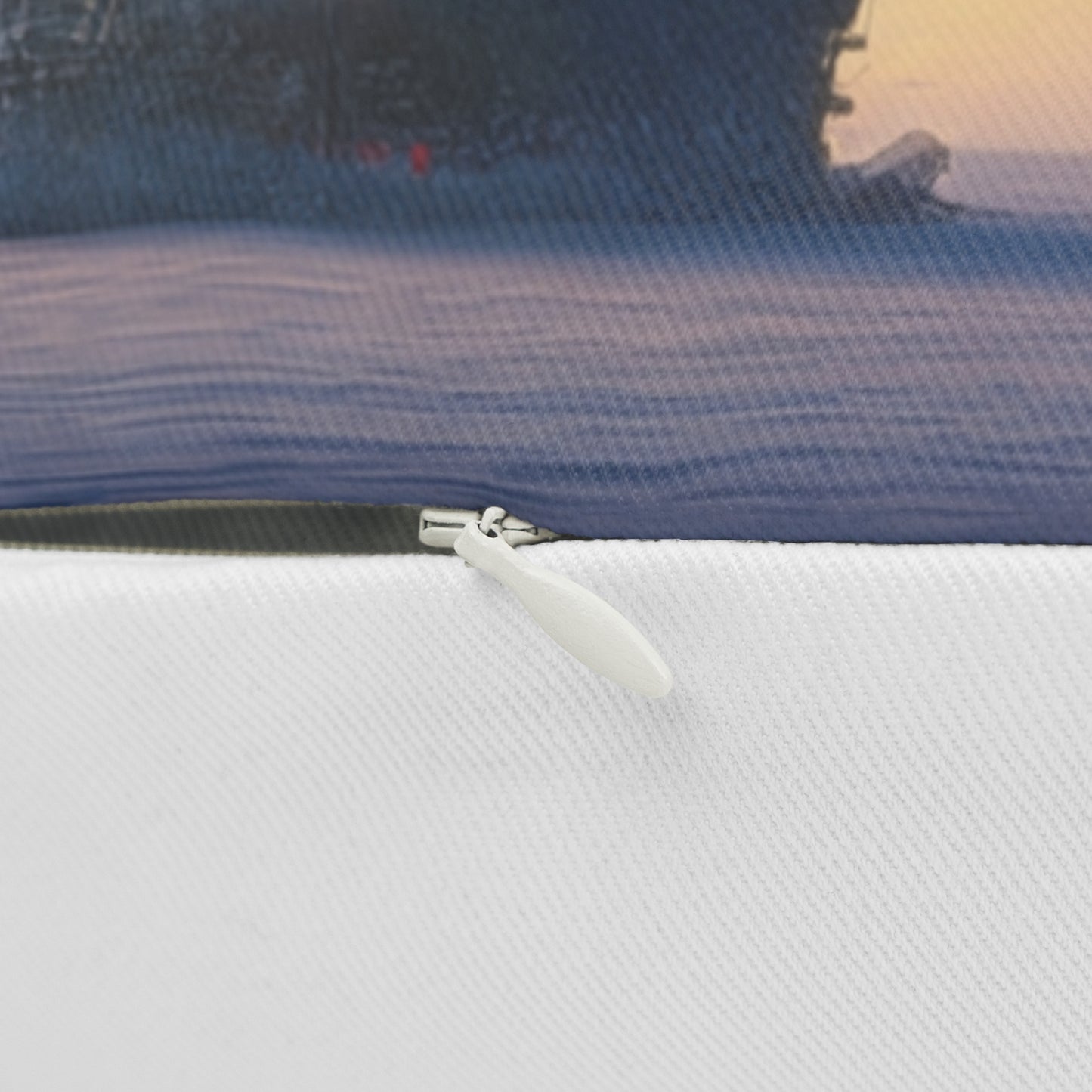 Skyborne Lighthouse Lumbar Pillow – Twilight Beacon Over Endless Sea