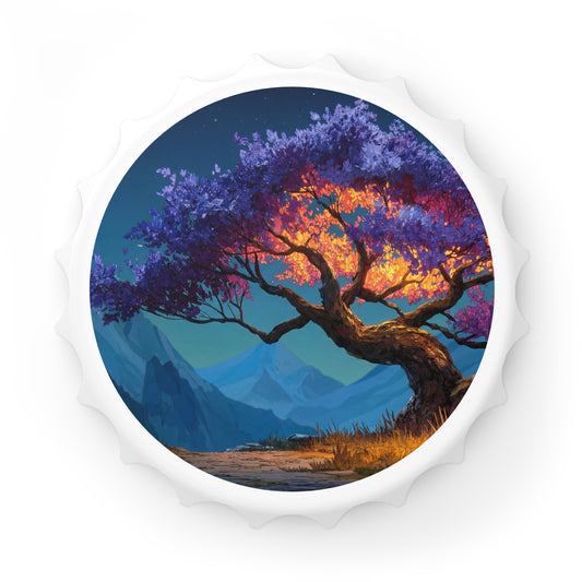 Starlit Sentinel Tree Bottle Opener – Twilight’s Whispering Grove