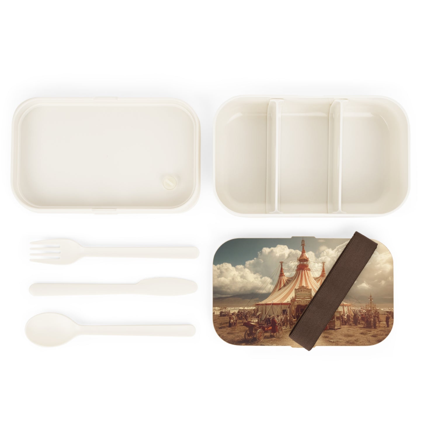 Grand Circus Tent Bento Lunch Box – Whimsical Carnival Dreamscape