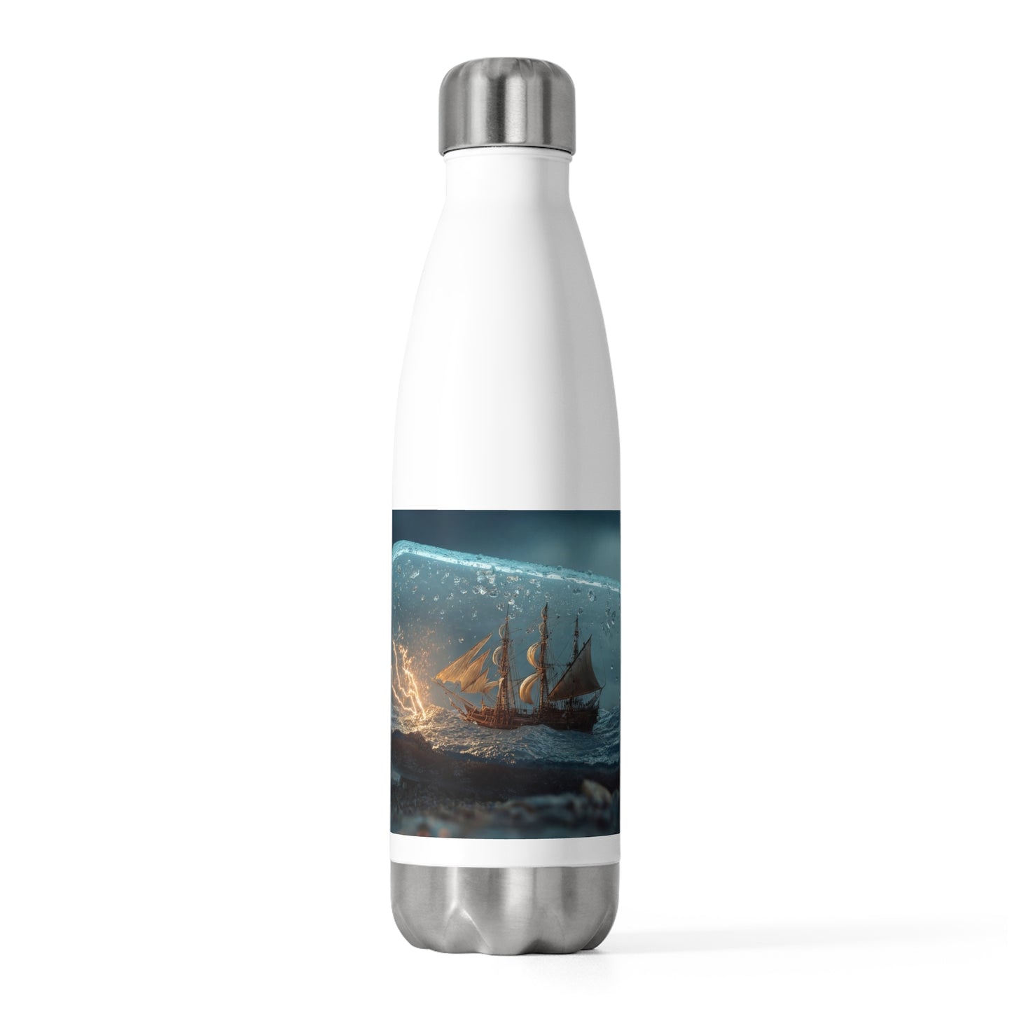 Stormbound Galleon Bottle – Salt-Kissed Seascape in a Glass Jar