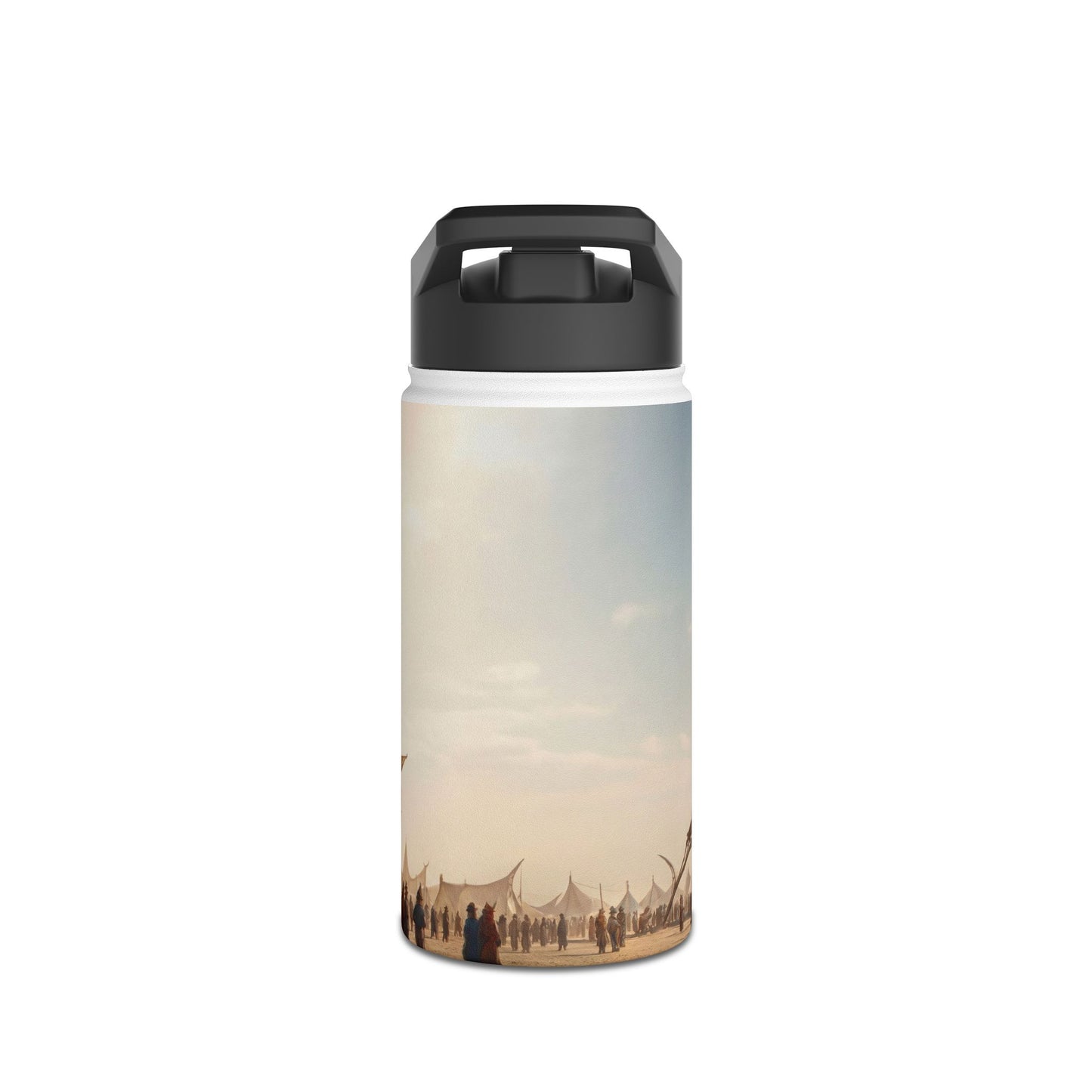 Desert Cathedral of Wind Stainless Steel Water Bottle, Standard Lid – Sun-Drenched Aetherian Market
