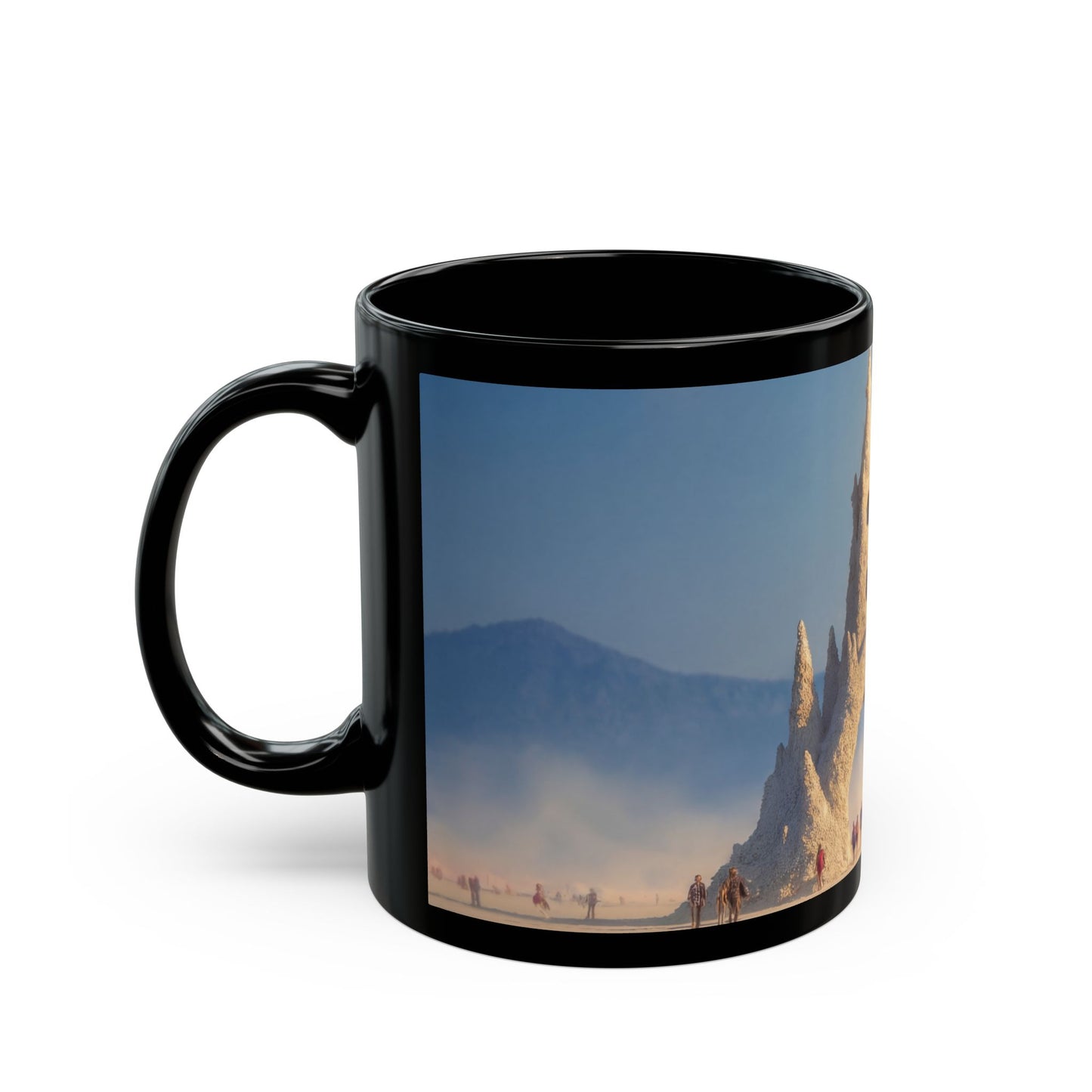 Desert Castle Black Mug – Sunset Sandstone Gateway