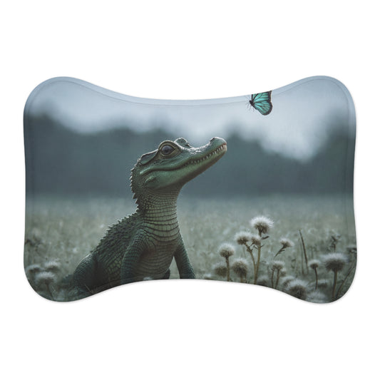 Gentle Croc & Butterfly Feeding Mats – Mossy Meadow Guardian Scene