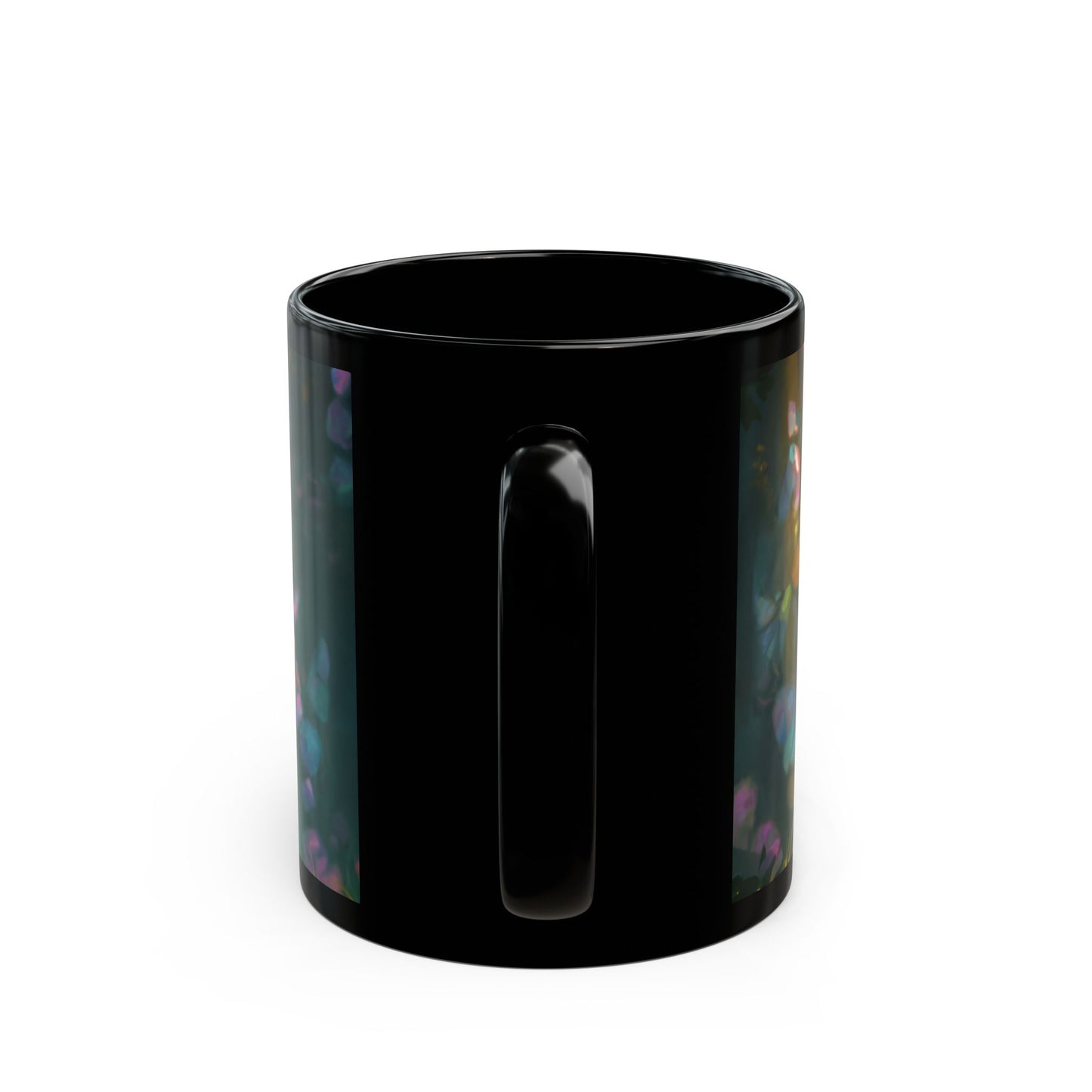 Sunbeam Sentinel Black Mug – Crystal Grove Sanctuary