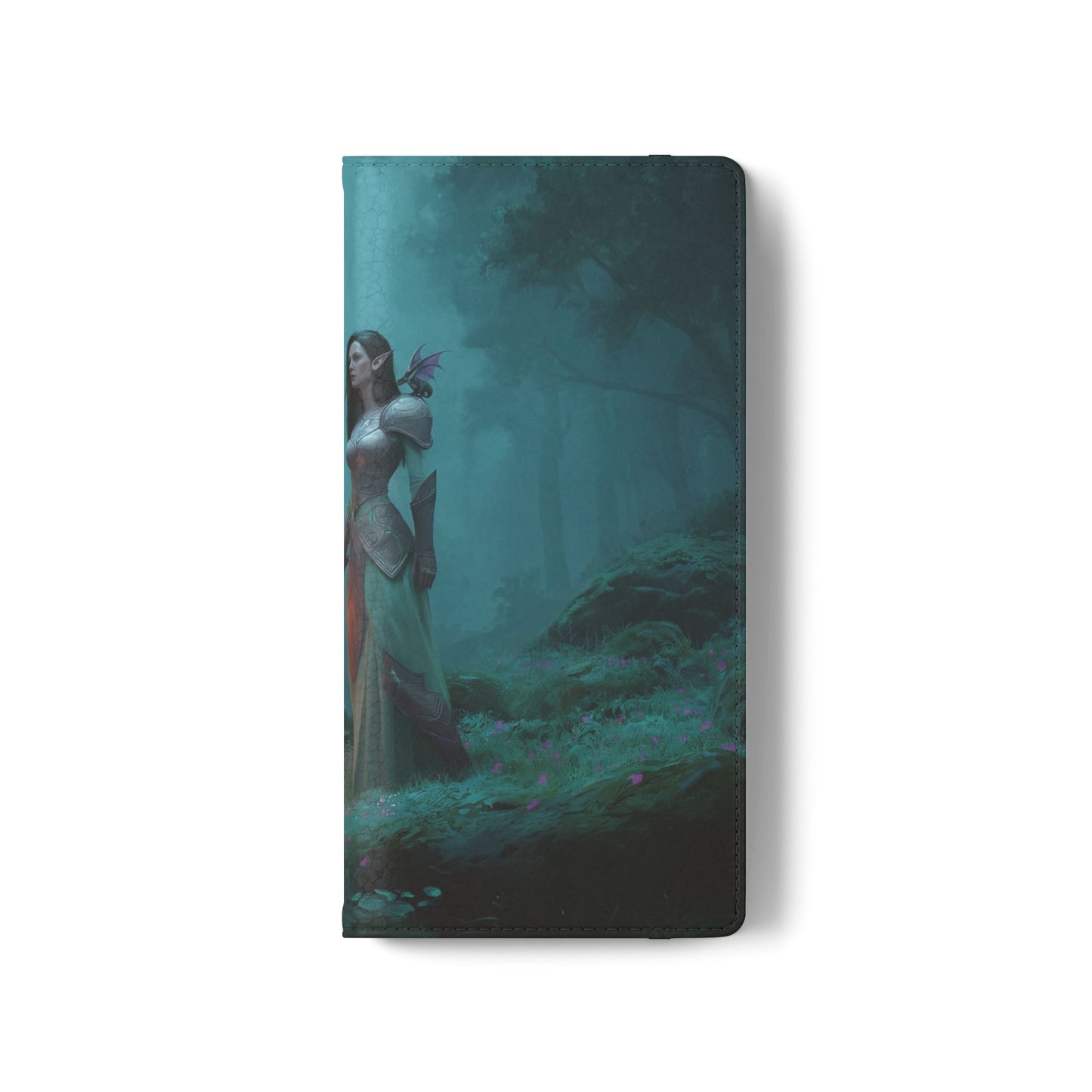 Forest Guardian Flip Cases – Elven Sentinel with Glowing Blade