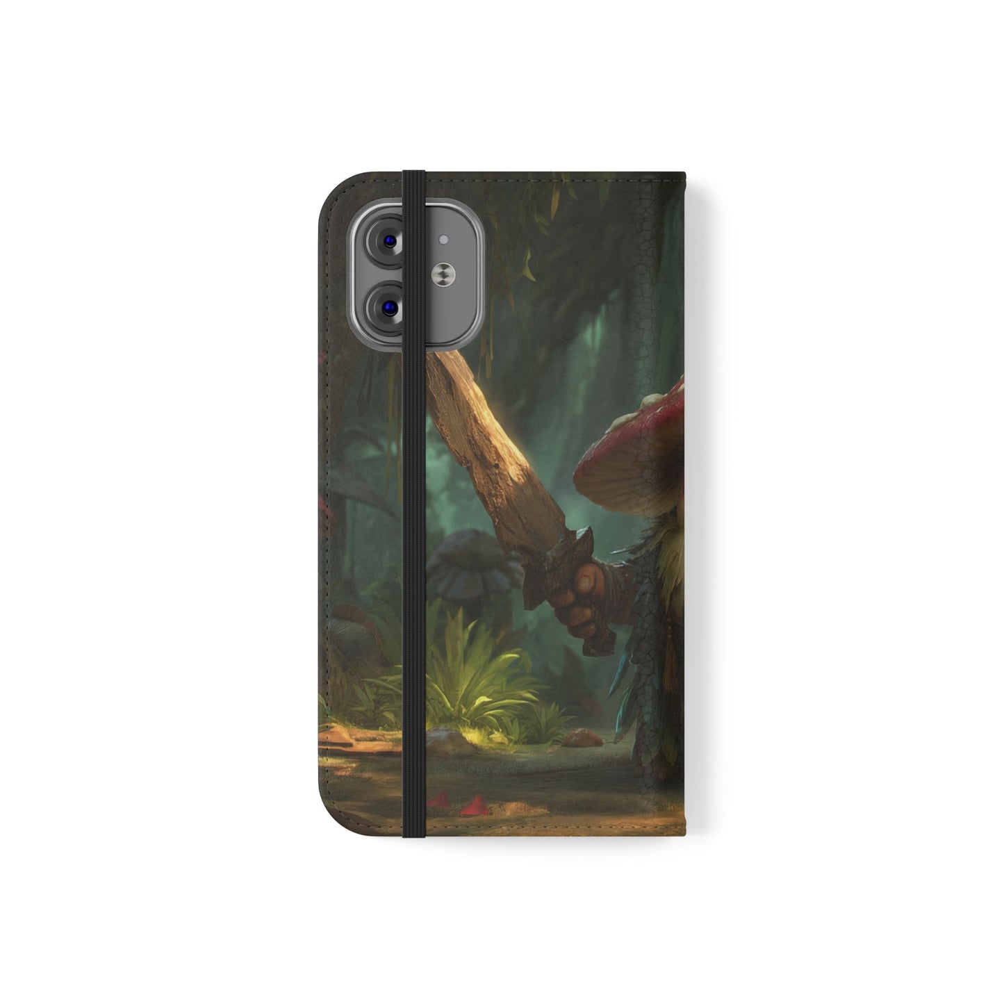 Mushroom Knight Flip Cases – Forest Guardian with Wooden Sword