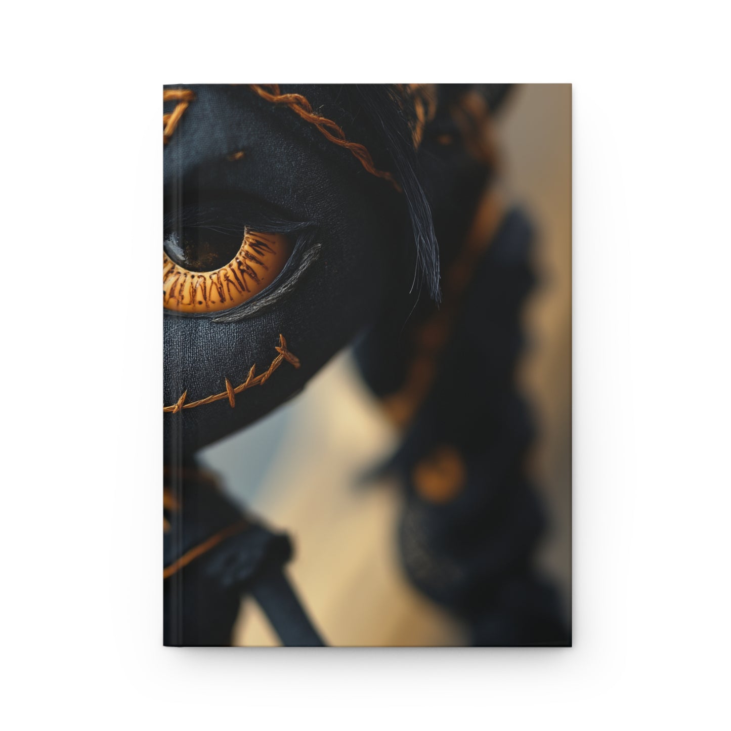 Stitched Doll Portrait Hardcover Journal Matte – Warm Threaded Whimsy
