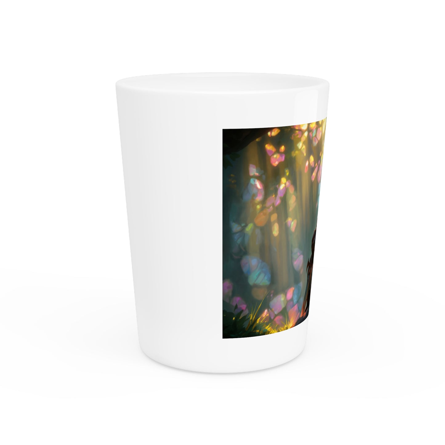 Crystal Grove Paladin Sentinel – Glowing Dragon Companion Shot Glass
