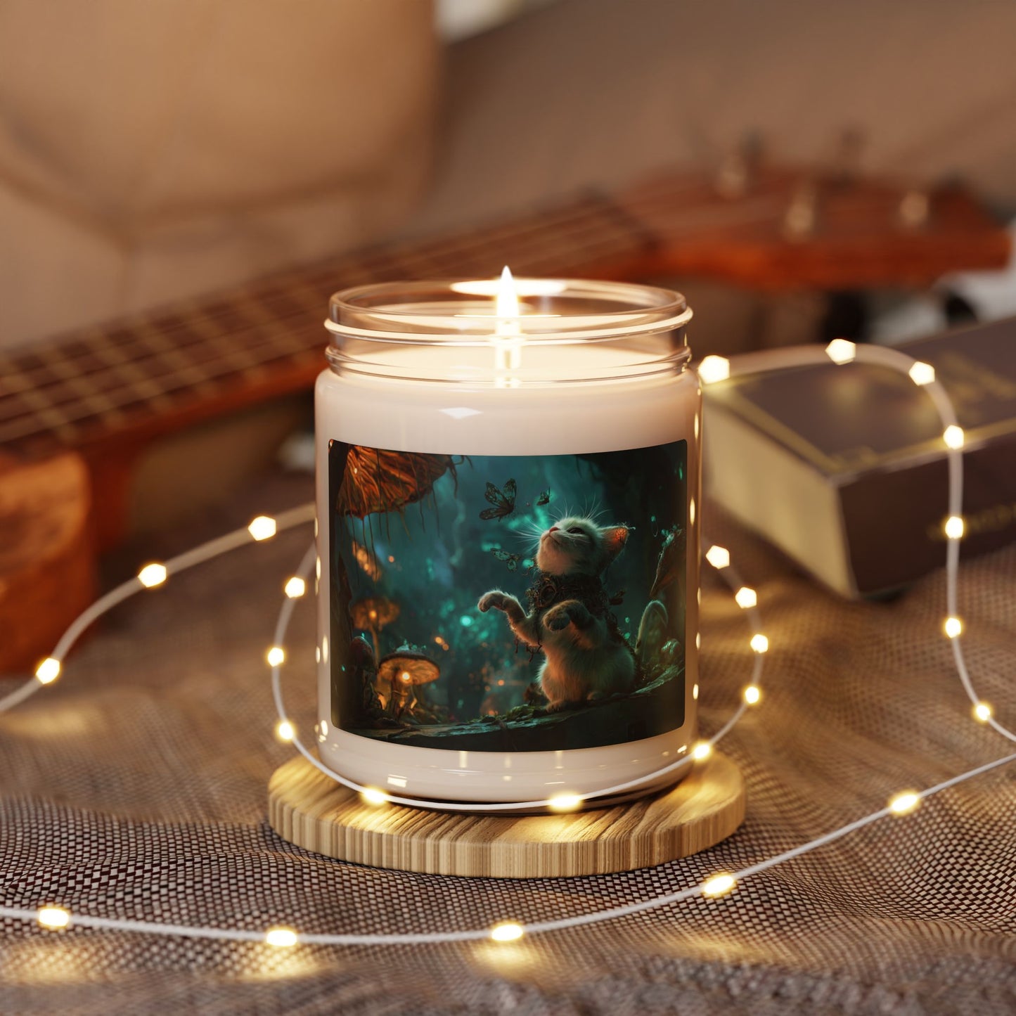 Whispering Forest Kitten Scented Soy Candle, 9oz – Twilight Glade Whispers