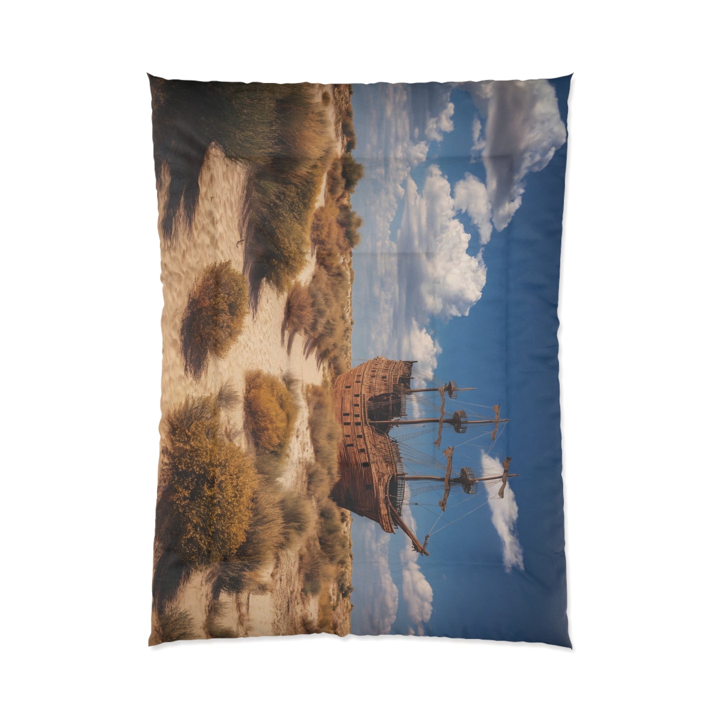 Abandoned Galleon Comforter – Sun-Drenched Desert Mirage