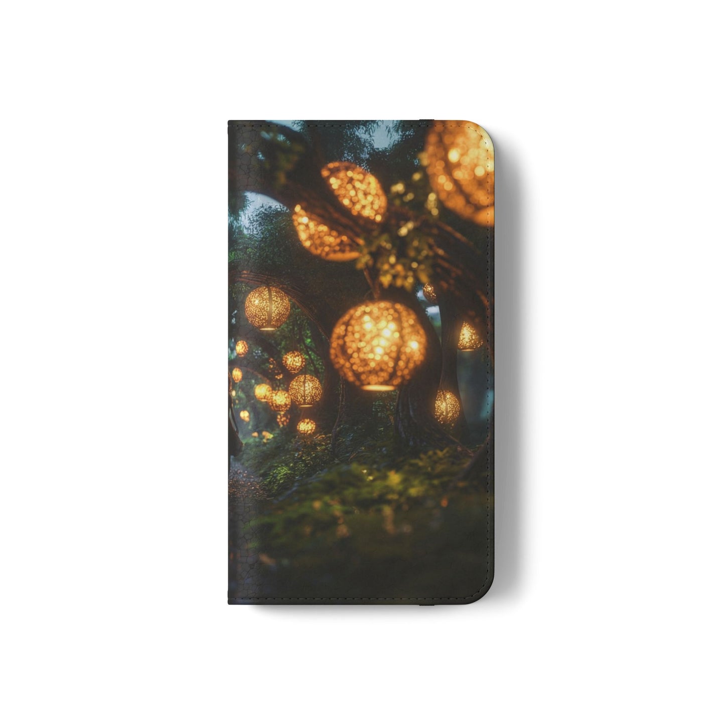 Lantern Archway Flip Cases – Girl Walking Through Forest Tunnel Art Case