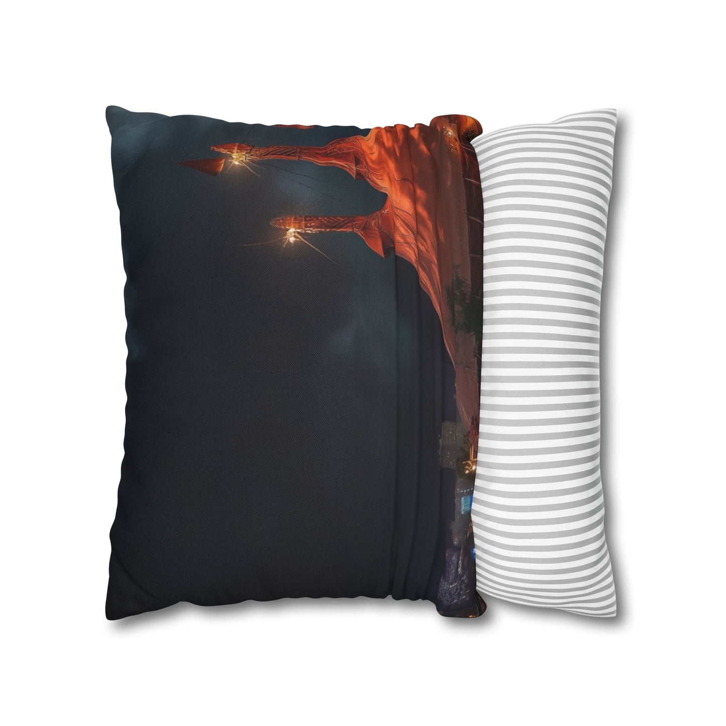 Crimson Carnival Tent Pillowcase – Whispers of the Midnight Ringmaster