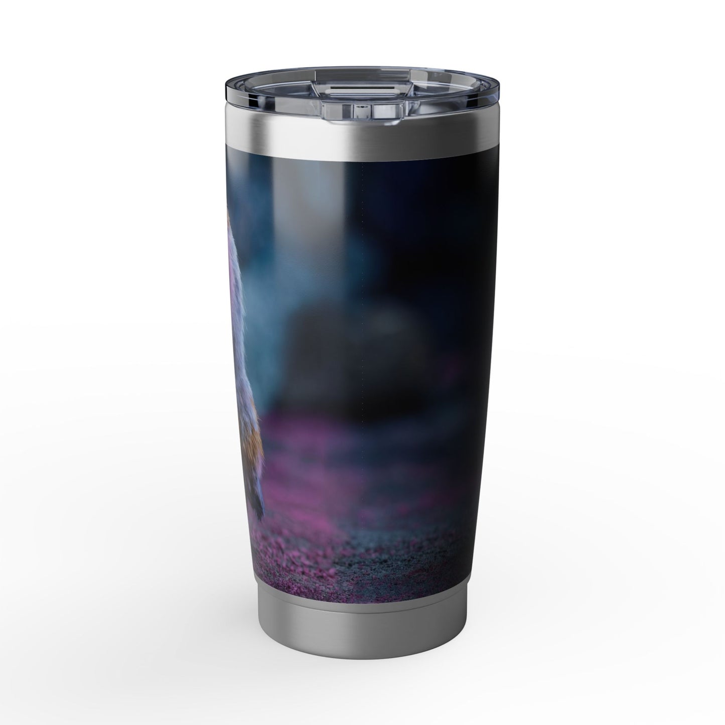 Velvet Owl with Heart Tumbler – Midnight Whimsy in a Cup