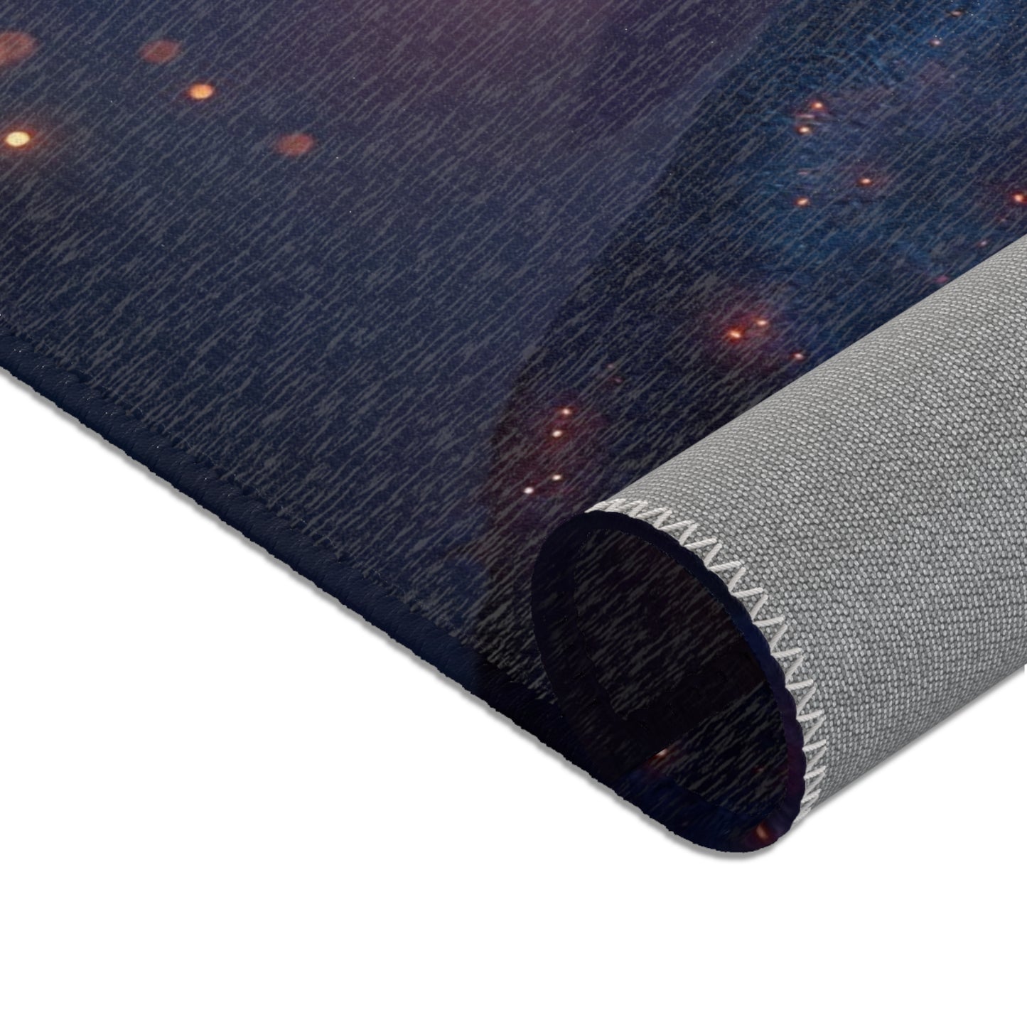 Celestial Plesiosaur Area Rug – Glowing Twilight Leviathan