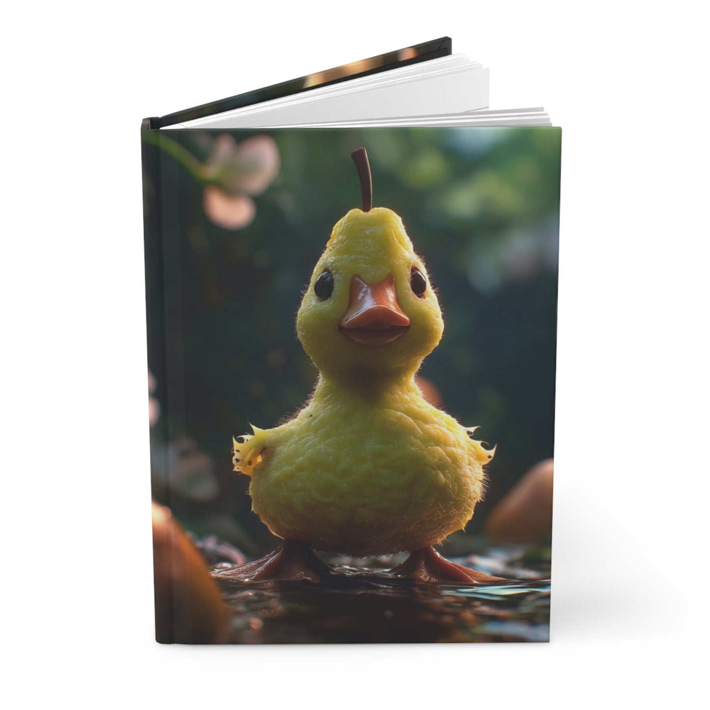 Pear Duck Hardcover Journal Matte – Sunlit Forest Whimsy