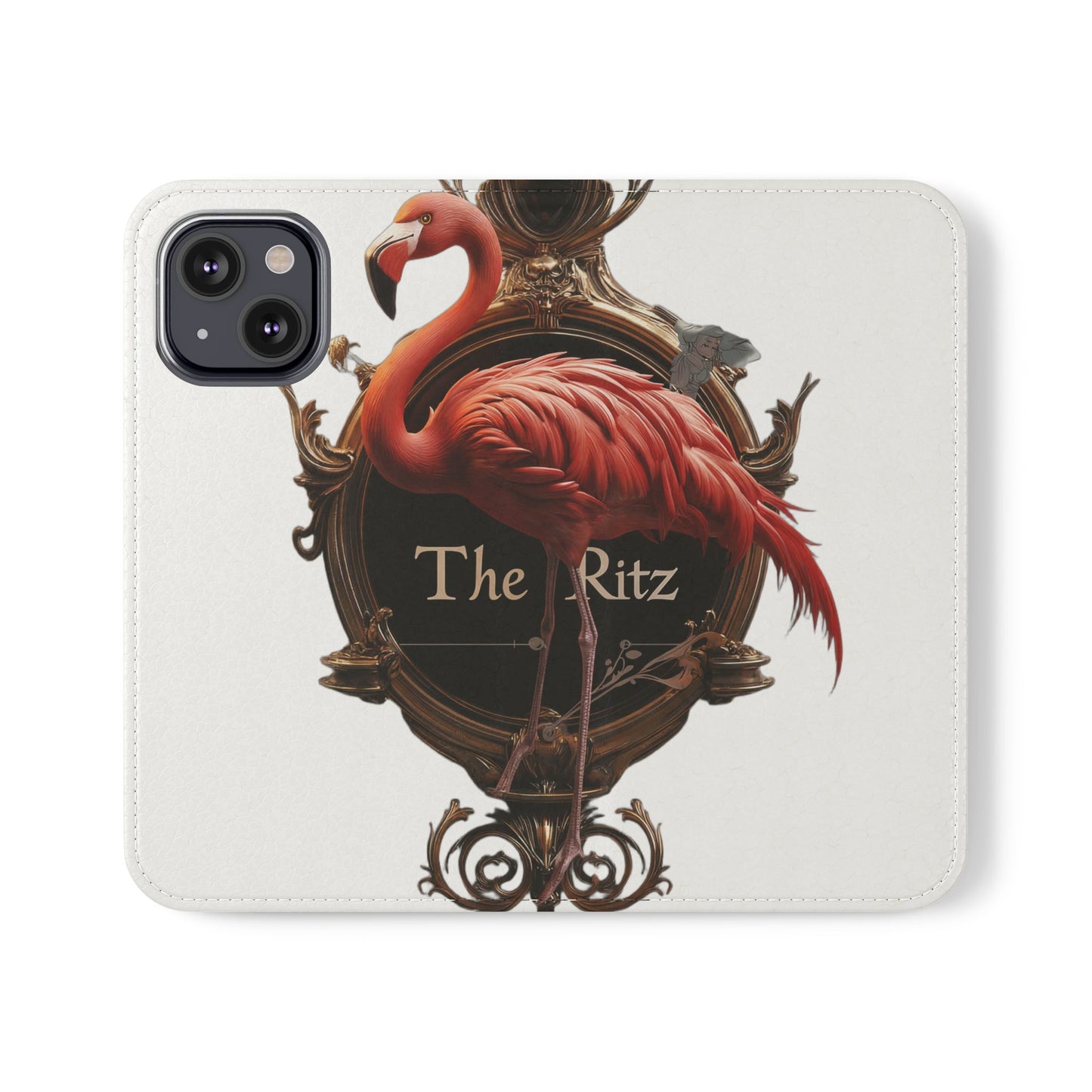 The Ritz Flamingo Flip Cases – Gilded Ornate Frame Art Design