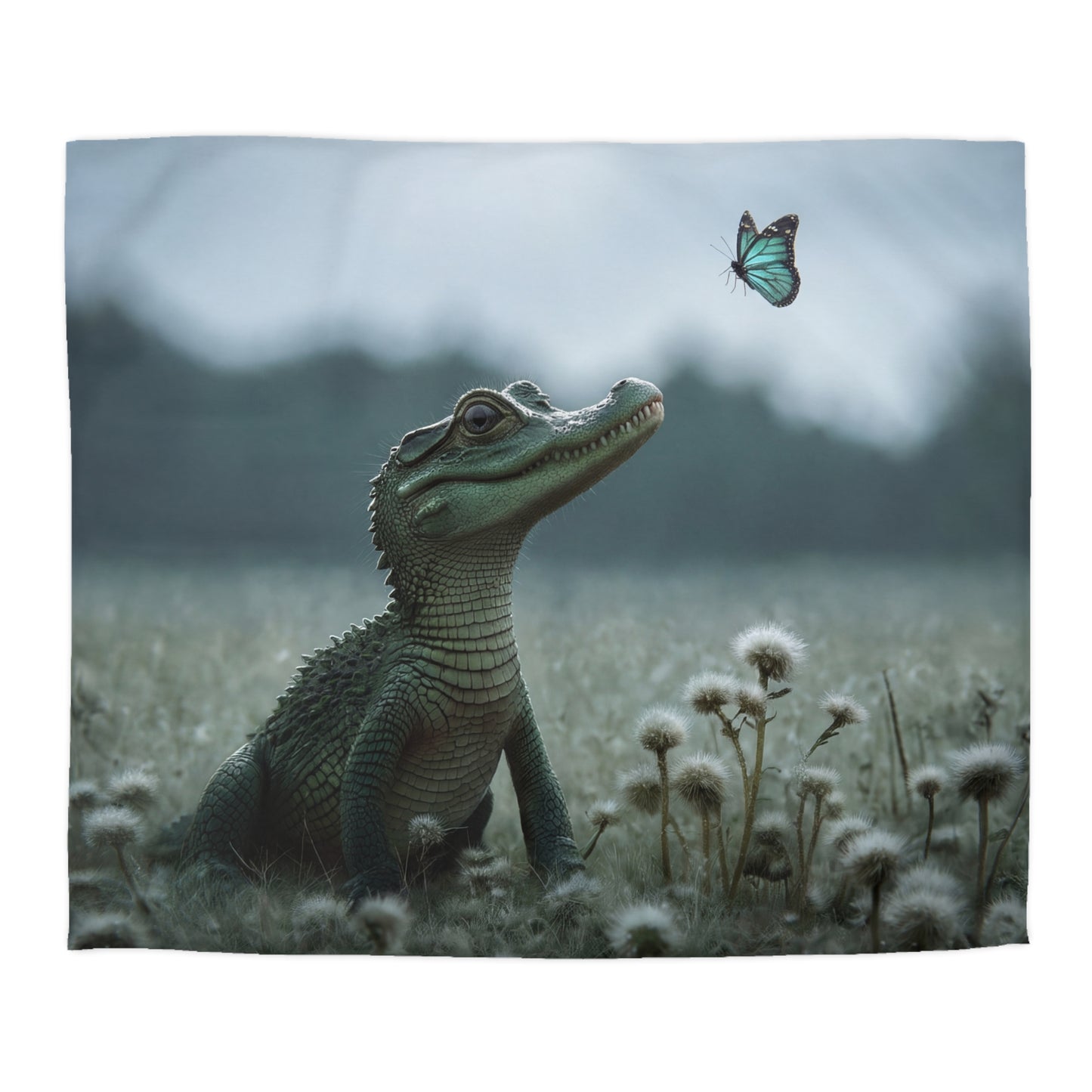 Gentle Croc Guardian Duvet Cover – Misty Meadow Butterfly Watch