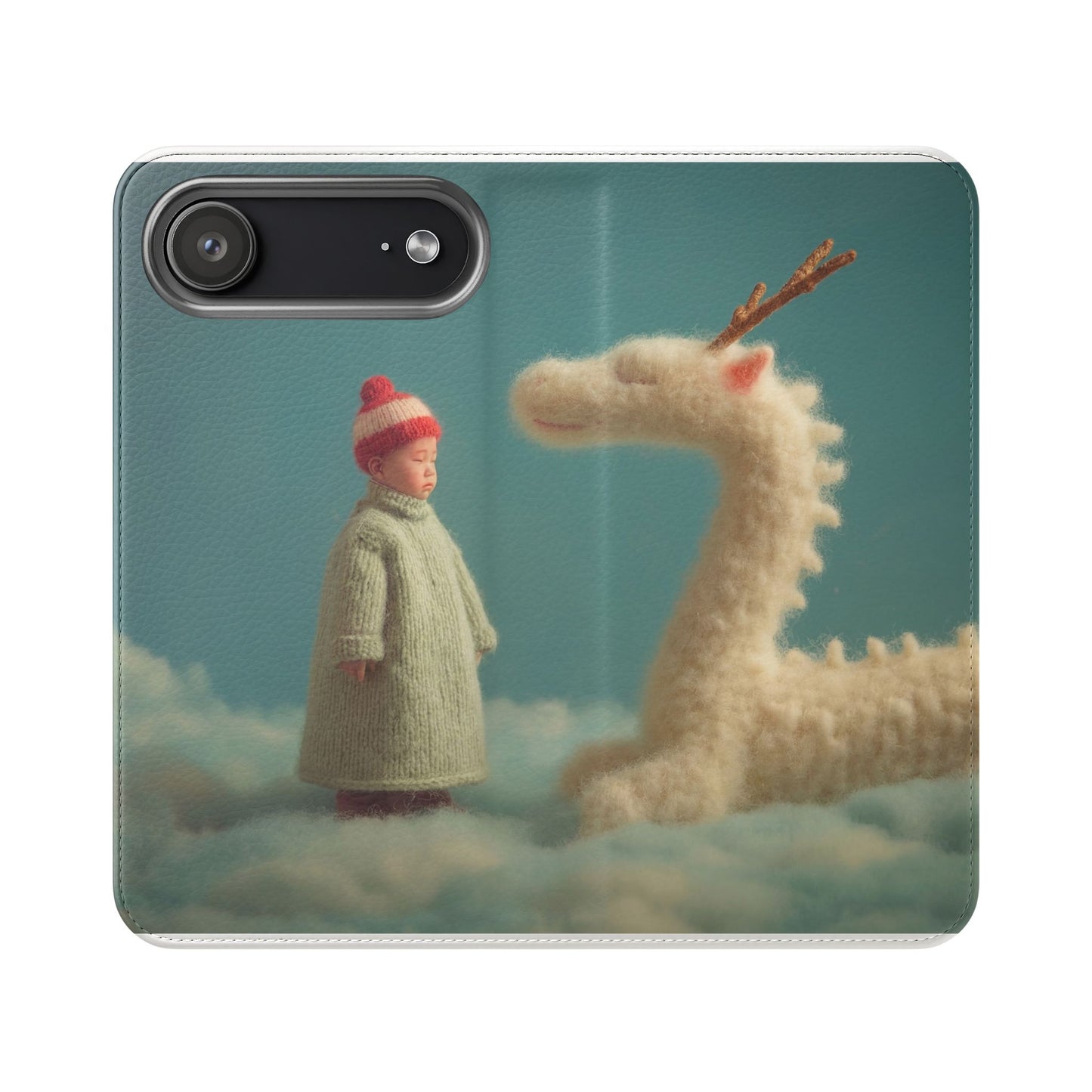 Woolly Dragon & Child Flip Cases – Cloudside Guardians