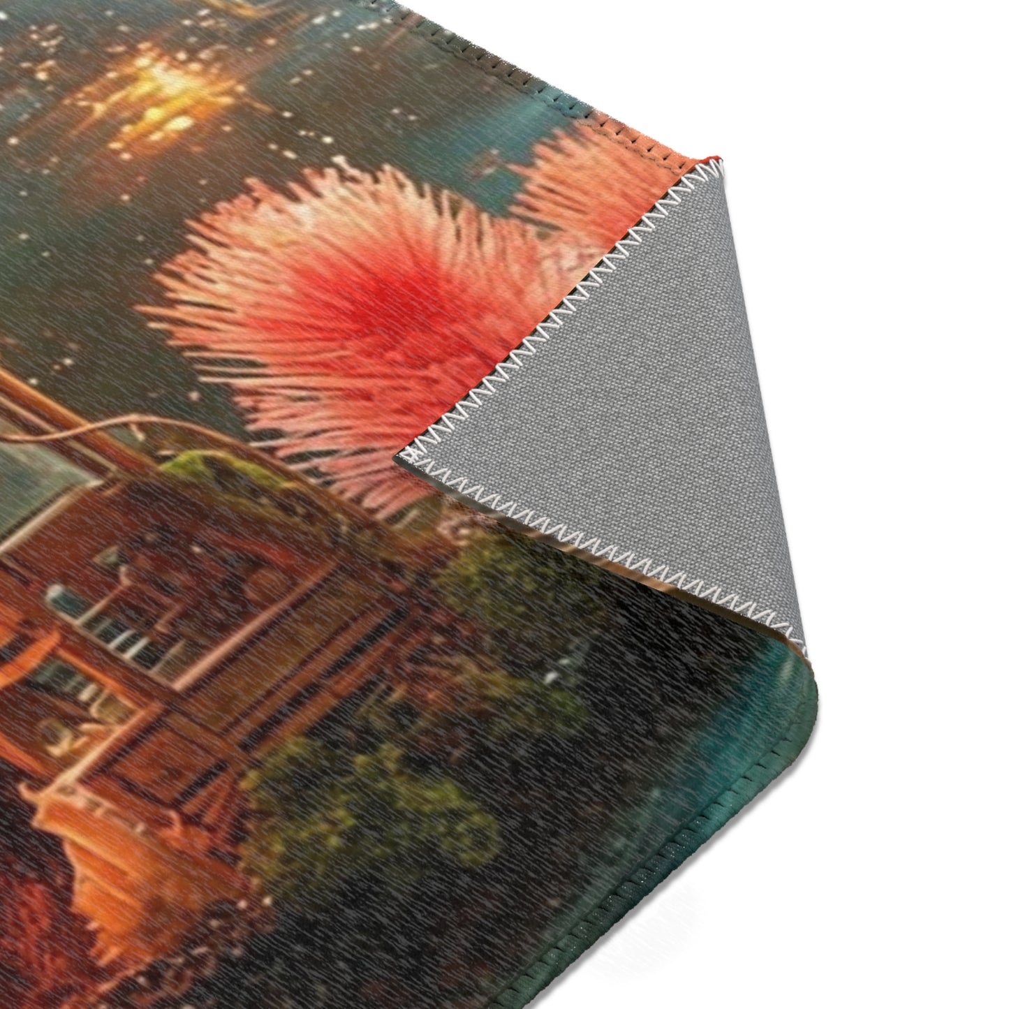 Forest Within Fish Area Rugs – Bioluminescent Underwater Sanctuary