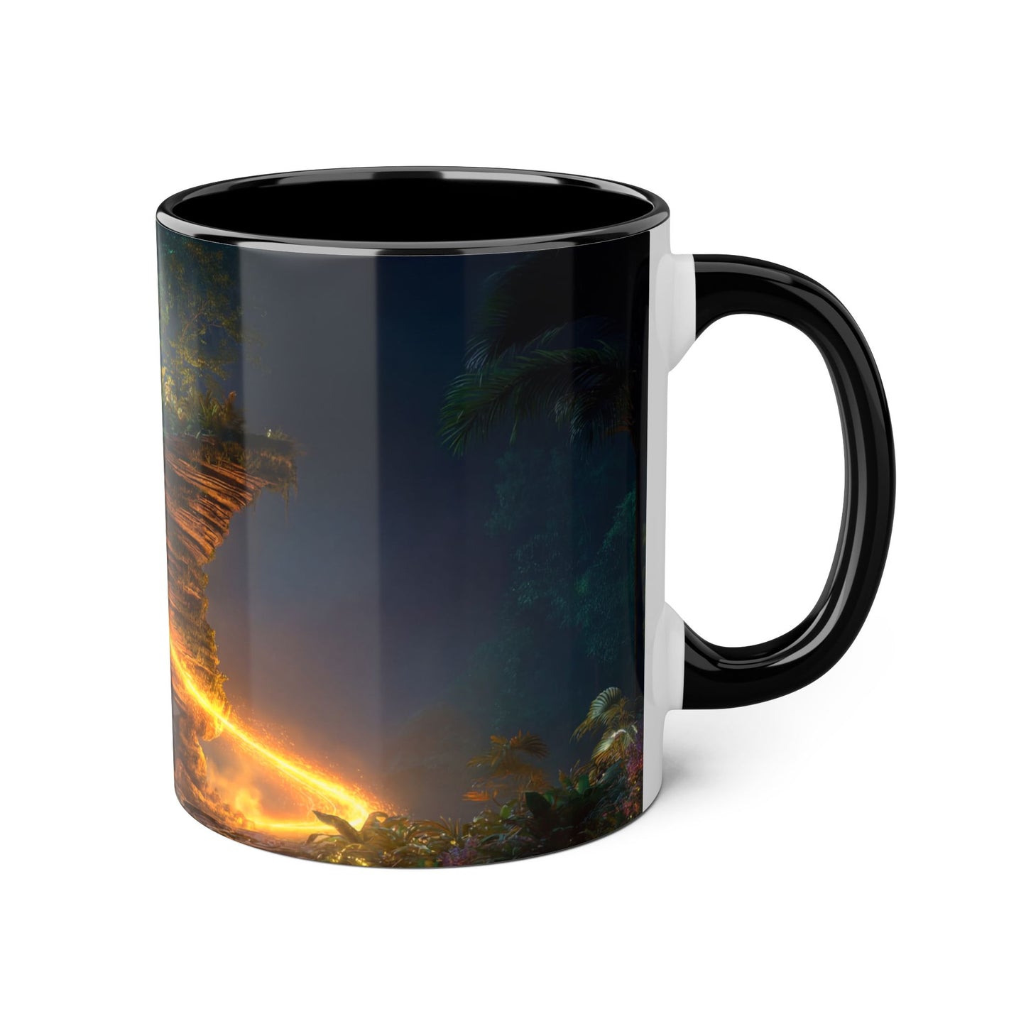 Floating Island Tree Accent Mugs, 11oz – Luminous Twilight Sanctuary