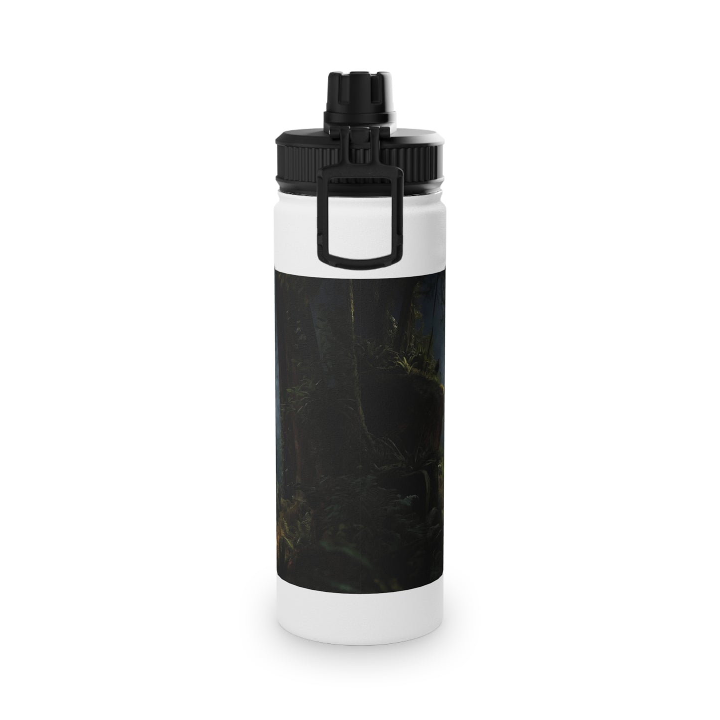 Lungs of the Forest Stainless Steel Water Bottle, Sports Lid – Breath of Ancient Canopy
