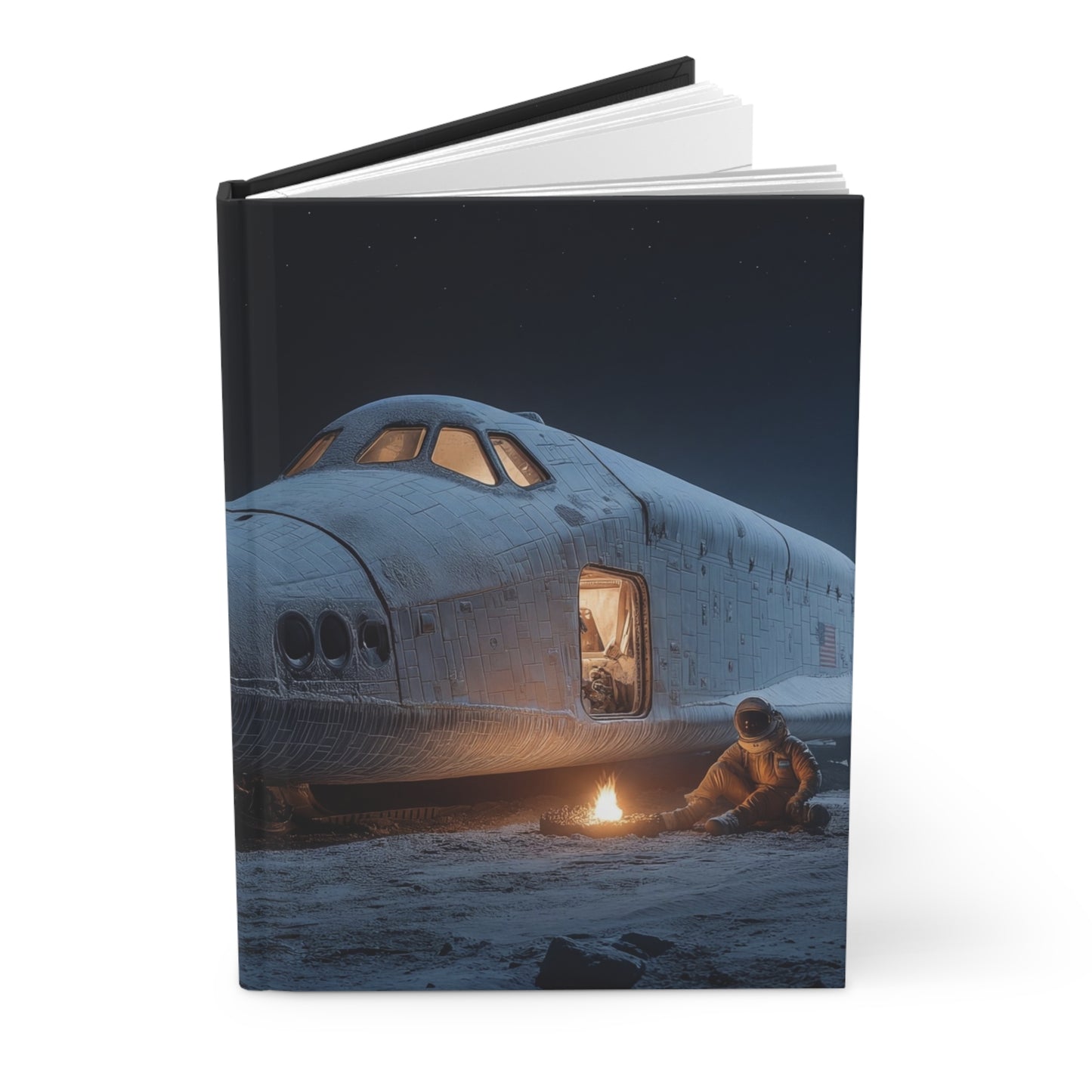 Lunar Landing Hardcover Journal Matte – Warm Glow After the Voyage