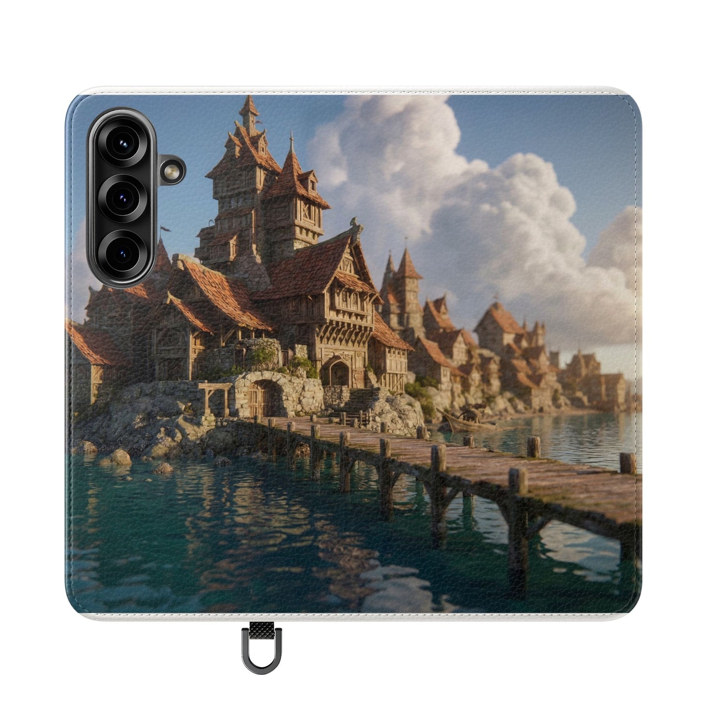 Cobblestone Harbor Flip Cases – Timber Town Seaside Walkway
