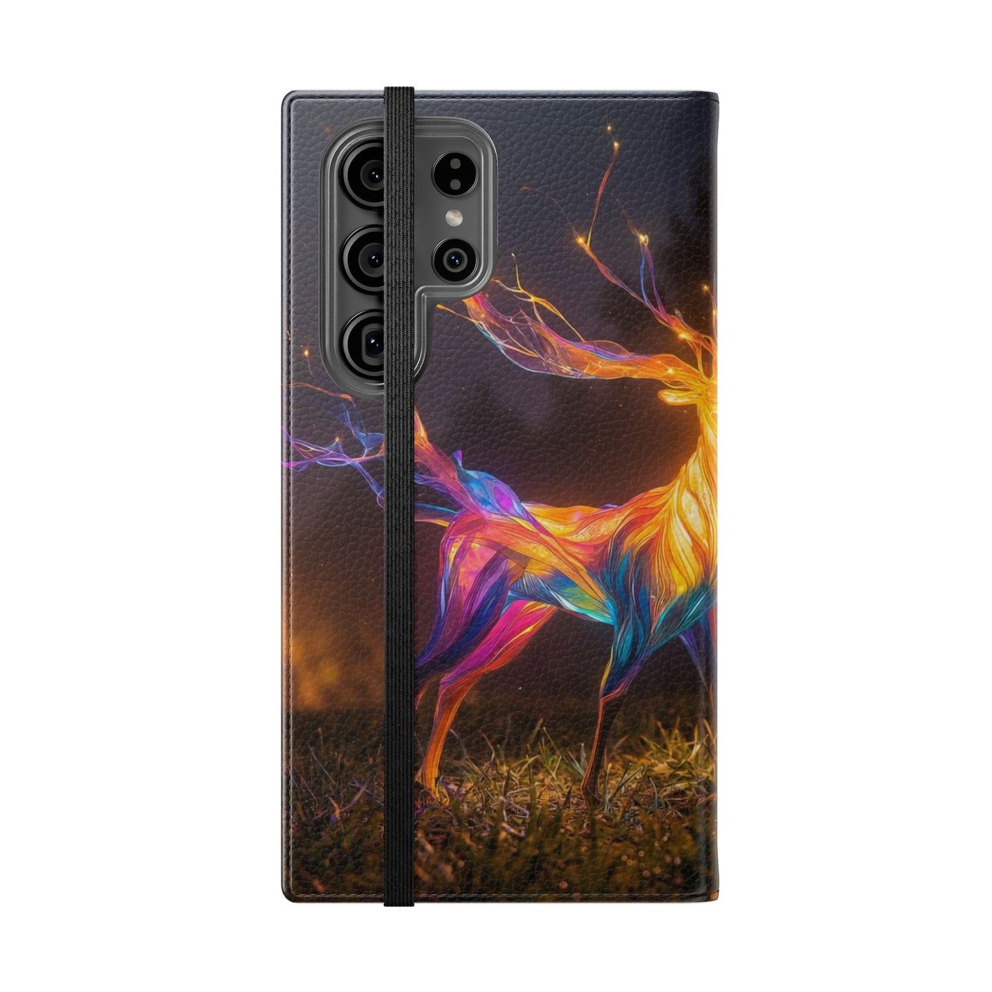 Ethereal Deer Flip Cases – Luminous Spirit Portrait