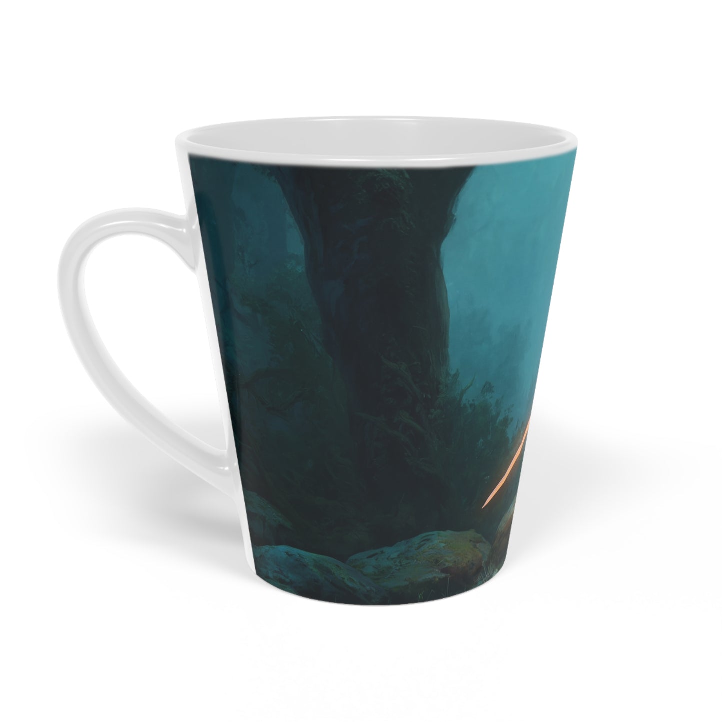Guardian Sentinel Latte Mug, 12oz – Moonlit Forest Lightbearer