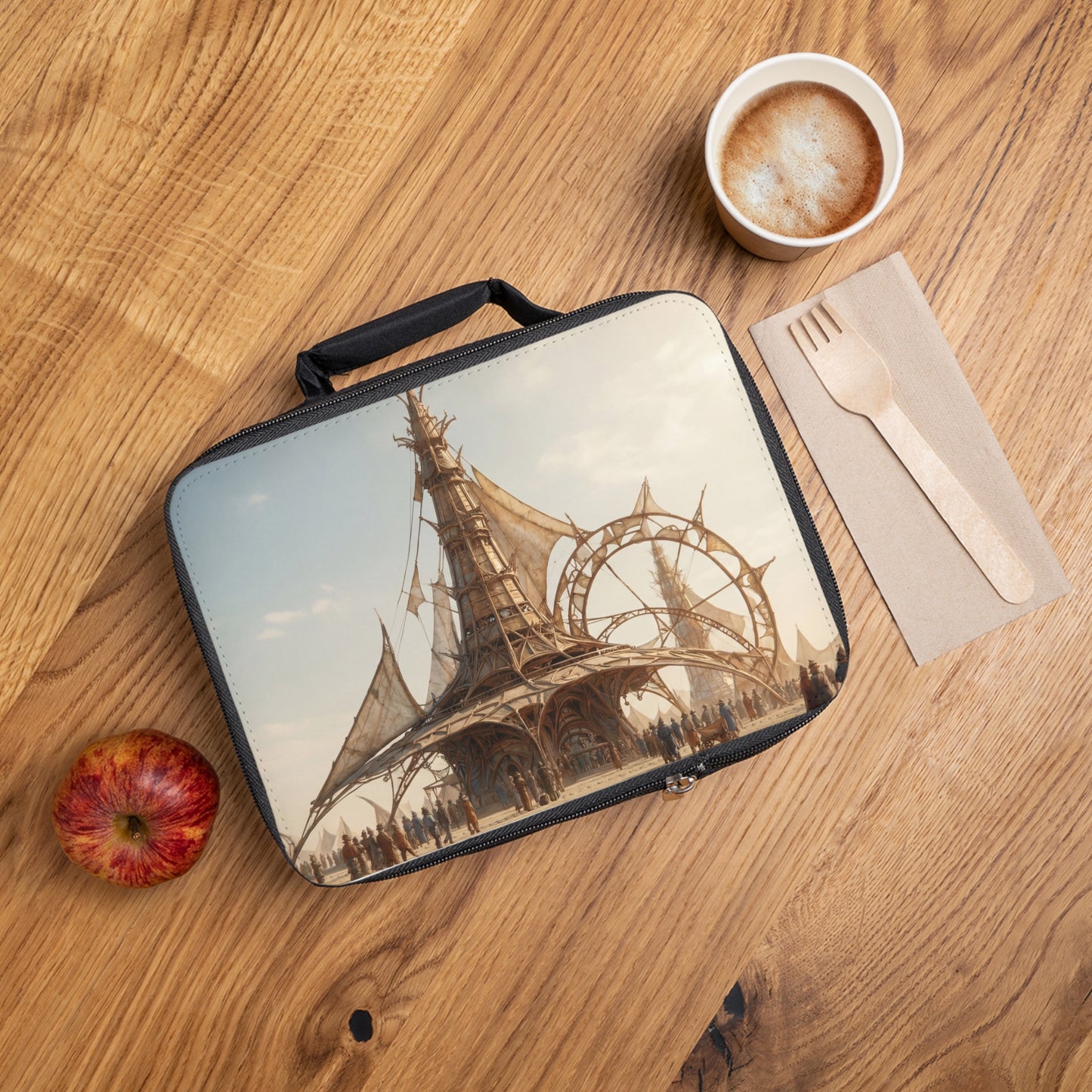 Sky-Sail Cathedral Lunch Bag – Desert Mirage of Woven Light